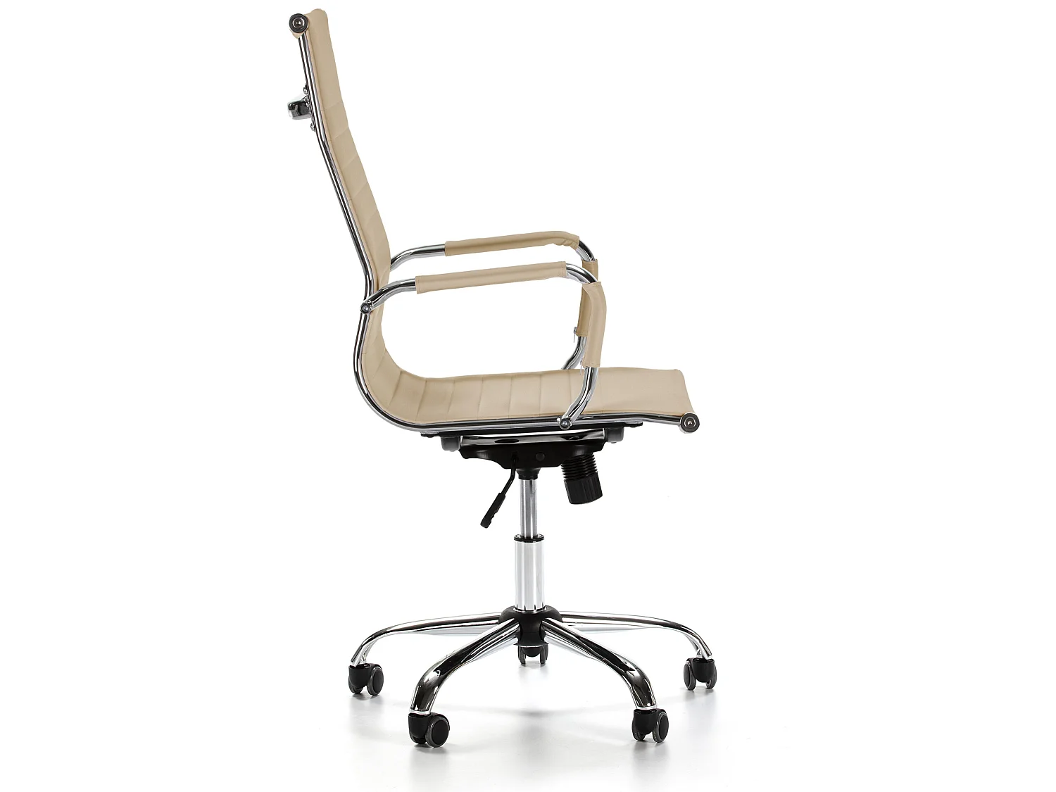 Fauteuil de Bureau Londres inclinable Taupe, Cuir synthétique