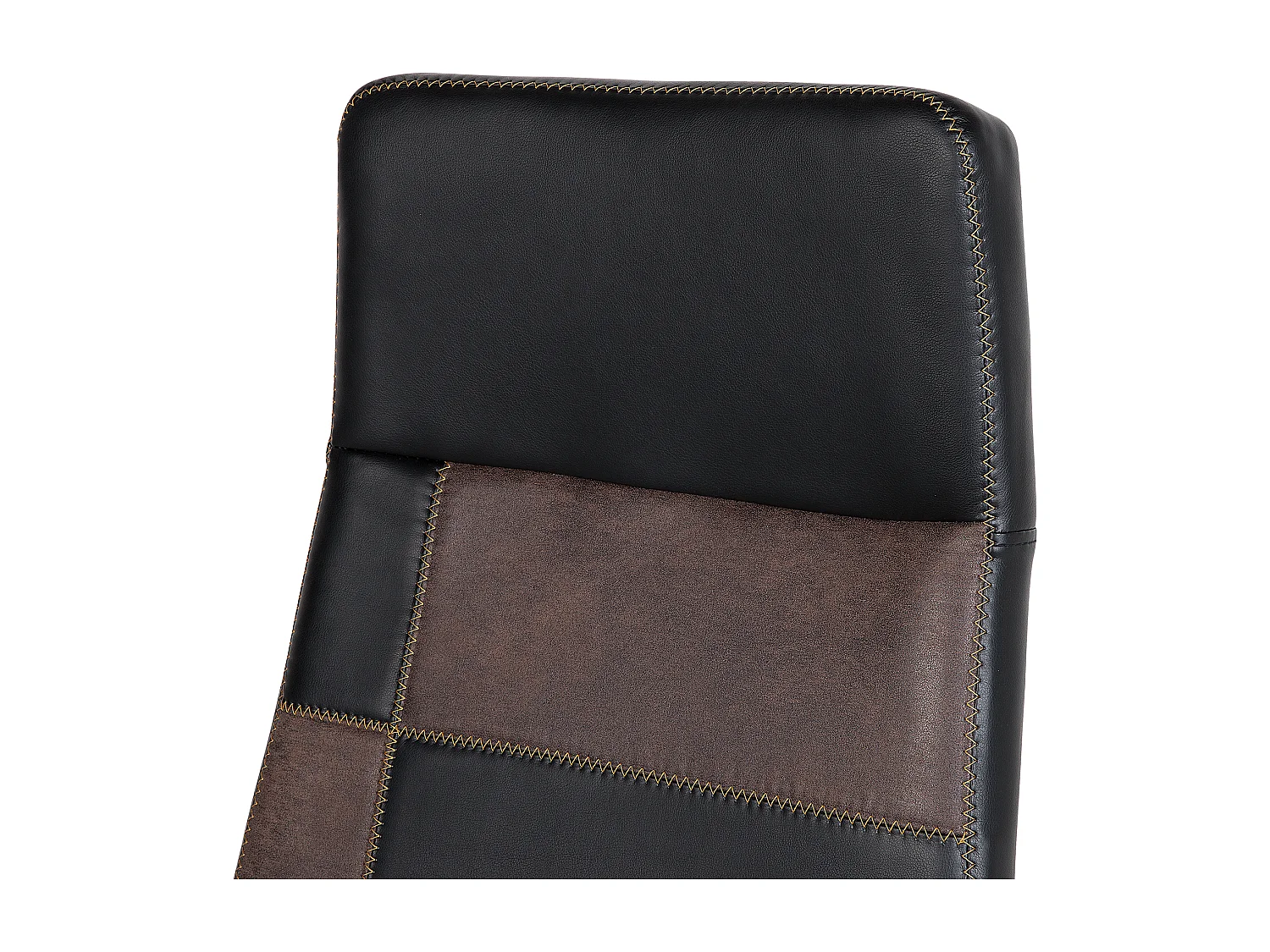 Chaise de bureau noire et marron DELUXE