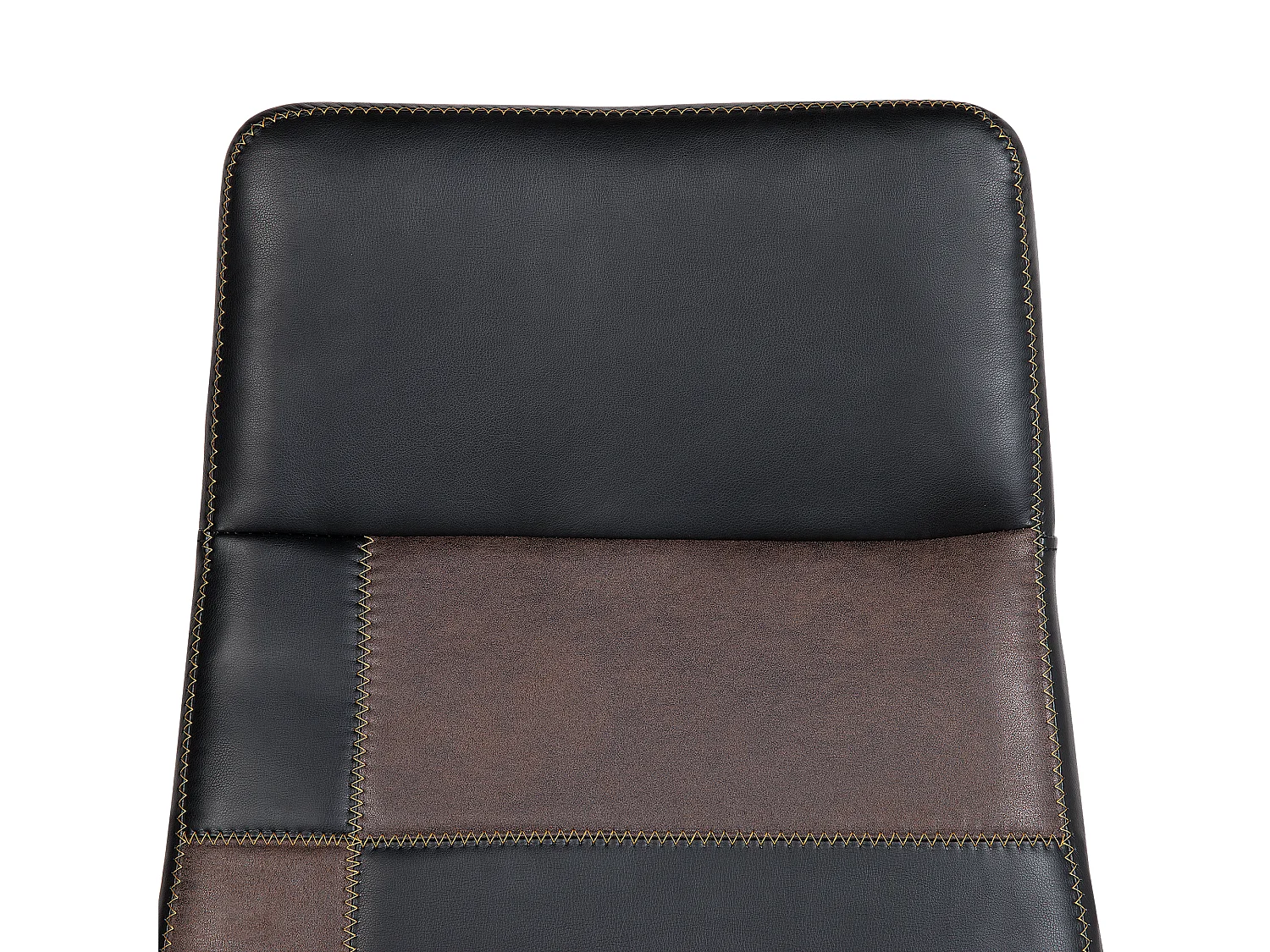 Chaise de bureau noire et marron DELUXE