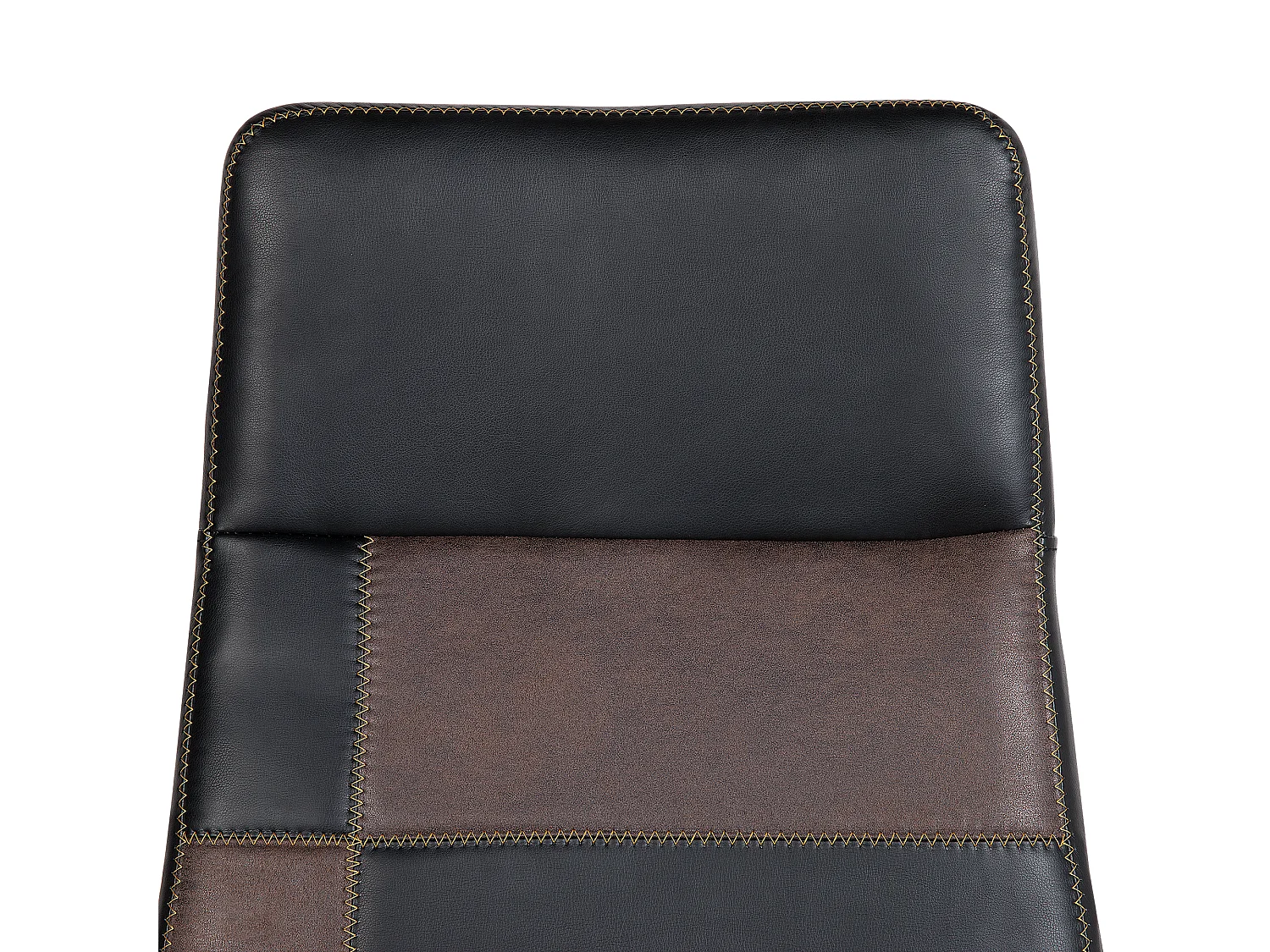 Chaise de bureau noire et marron DELUXE