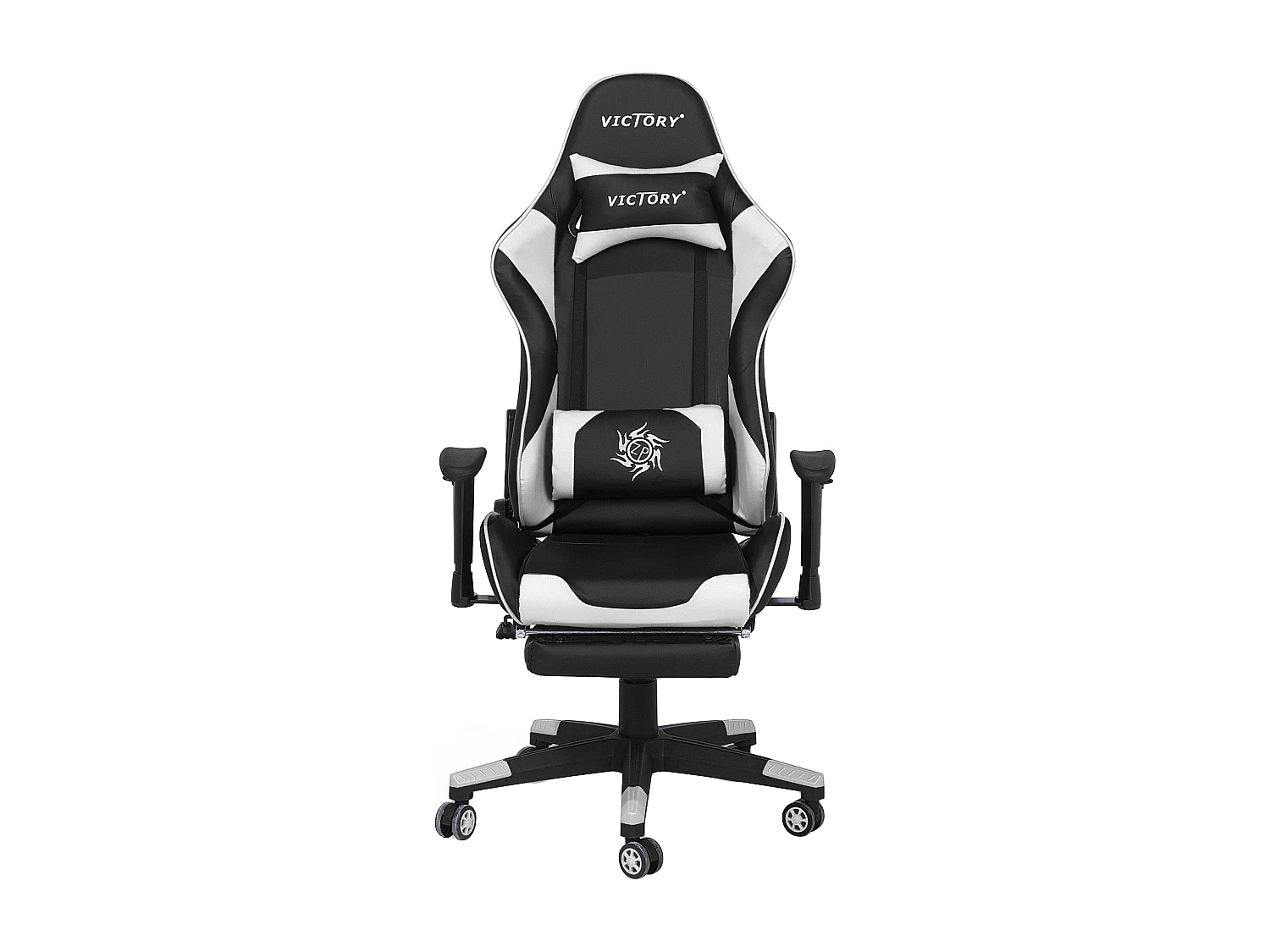 Gamestoel Draaibaar VICTORY Kunstleer Wit