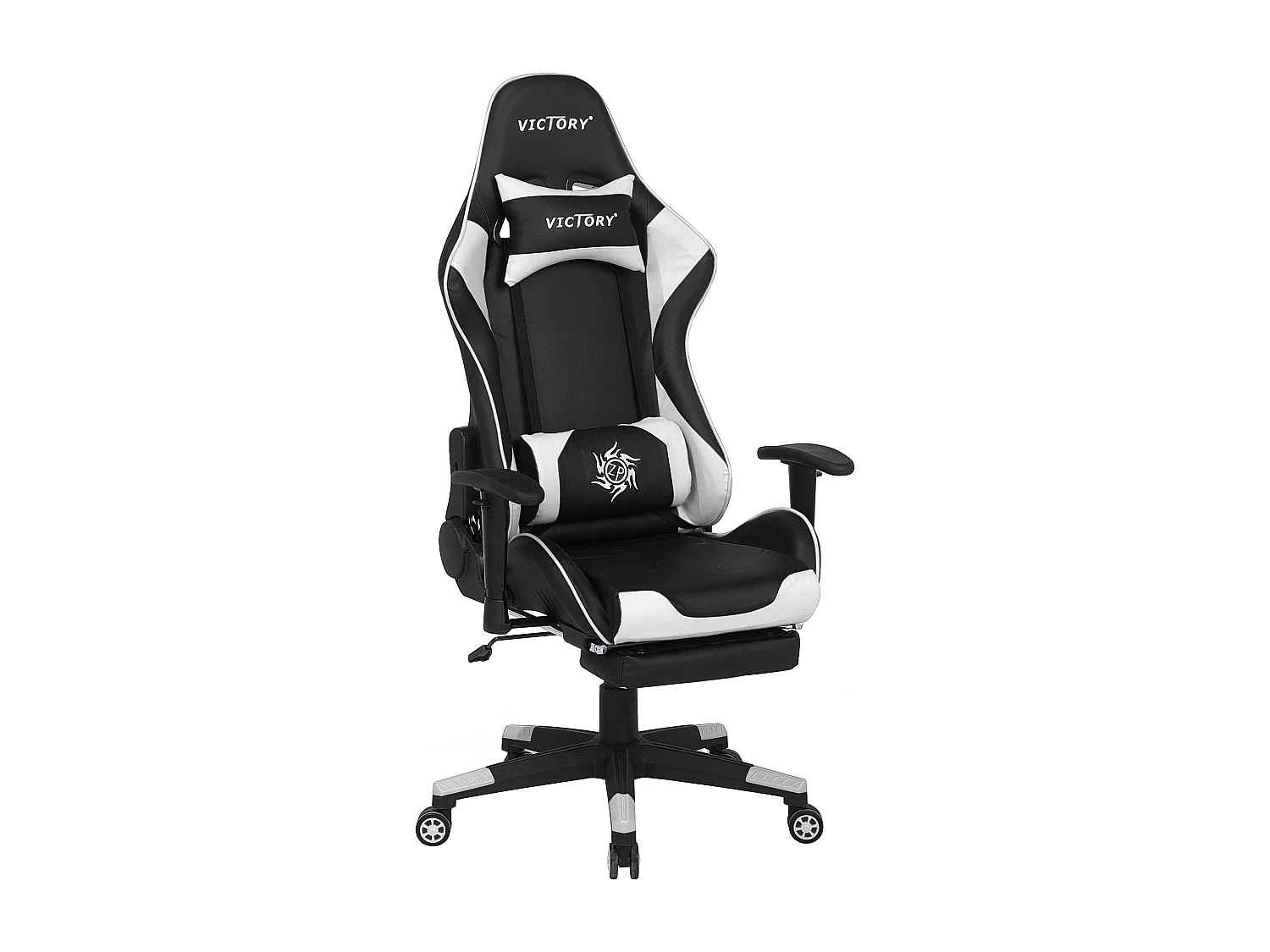 Siège de gaming VICTORY Cuir PU Blanc