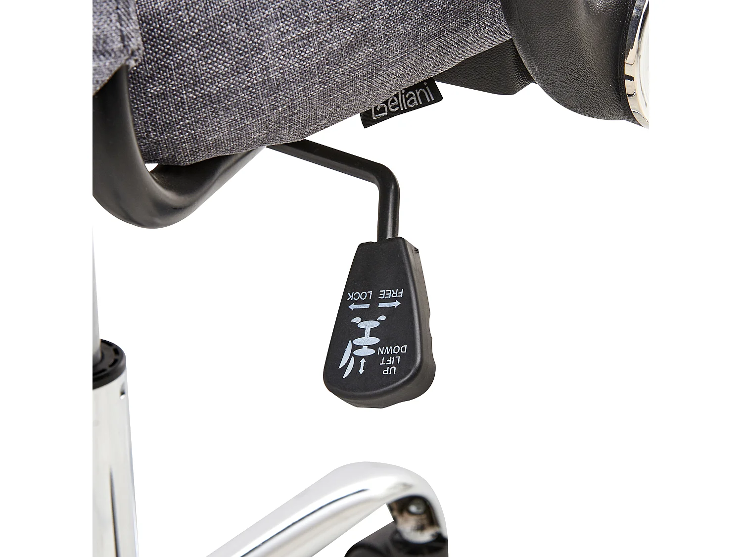 Chaise de bureau PIONEER Gris foncé