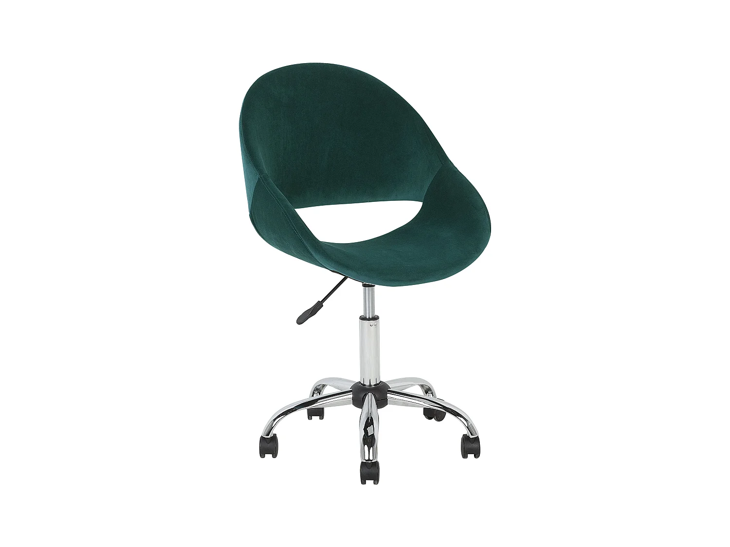 Chaise de bureau SELMA Velours Vert émeraude