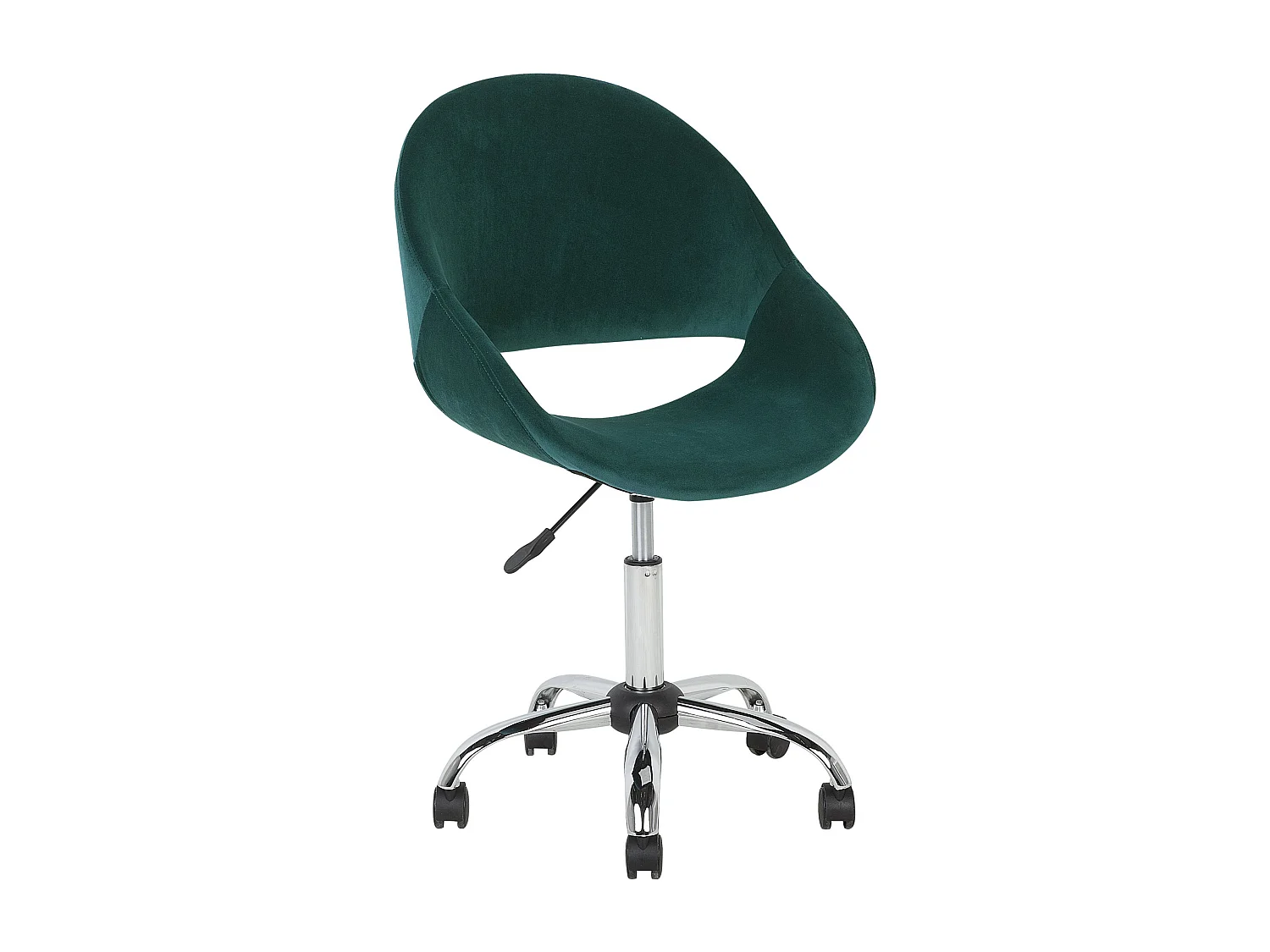Chaise de bureau SELMA Velours Vert émeraude