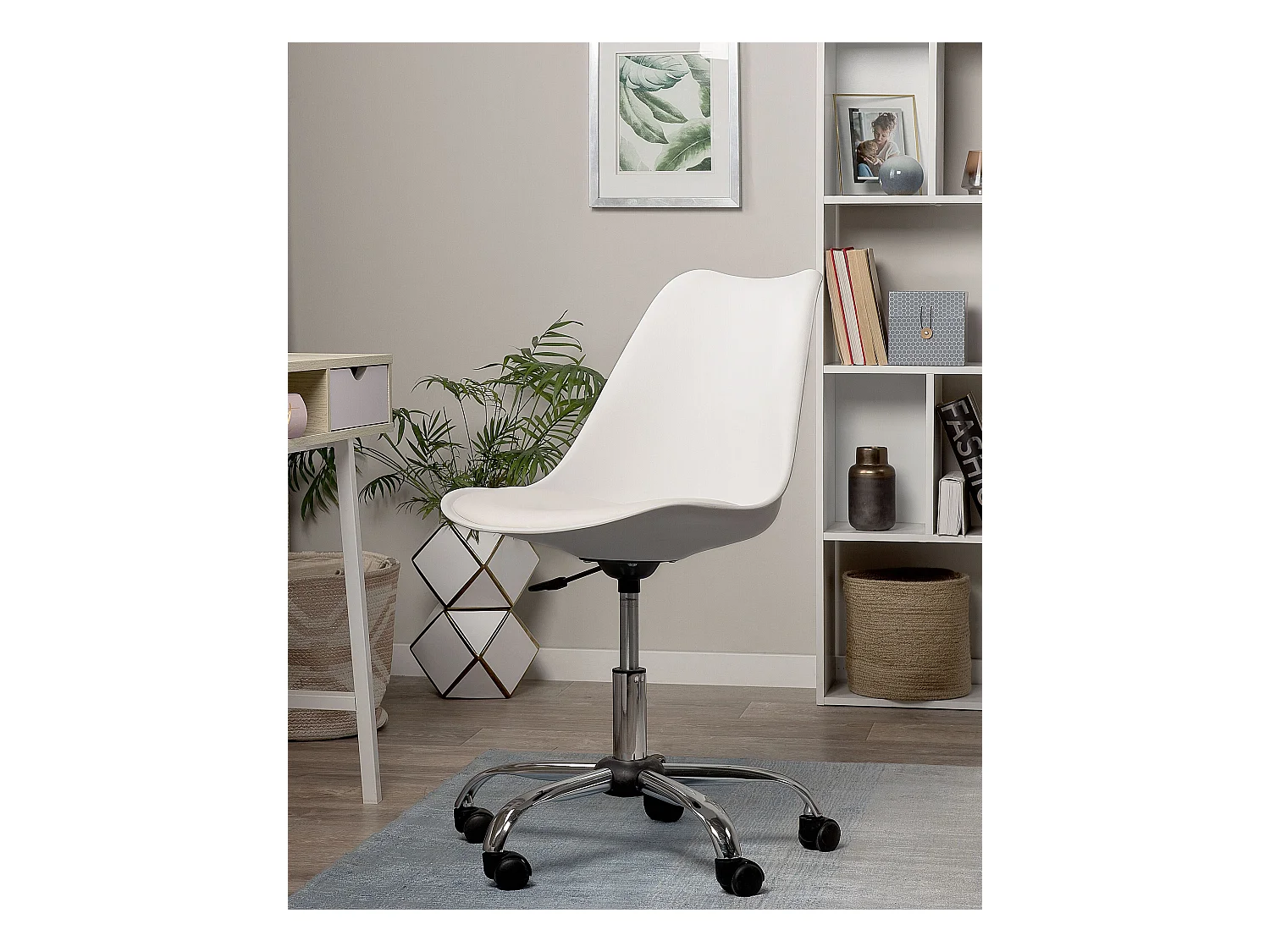 Bureaustoel Draaibaar DAKOTA Kunstleer Wit
