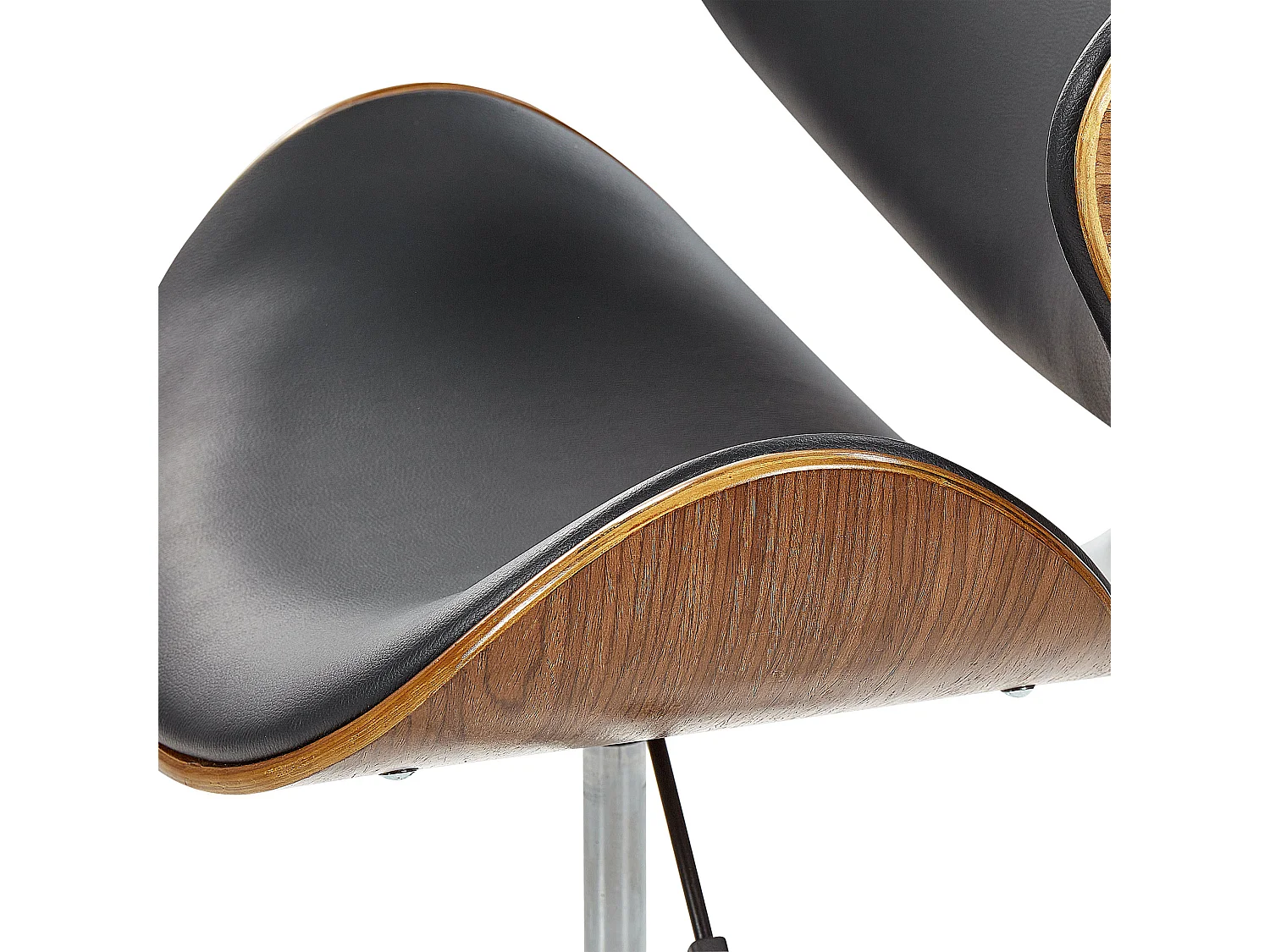 Chaise de bureau ROTTERDAM Cuir PU Noir