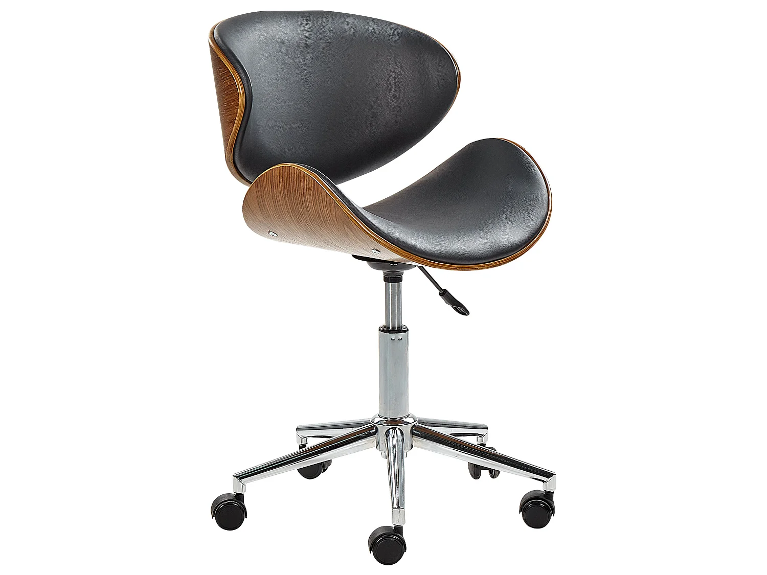 Chaise de bureau ROTTERDAM Cuir PU Noir