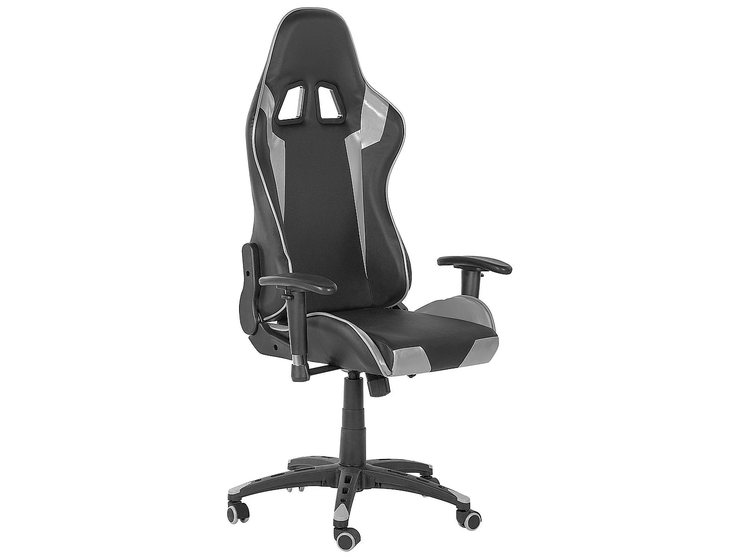 Siège de gaming KNIGHT Cuir PU Argenté