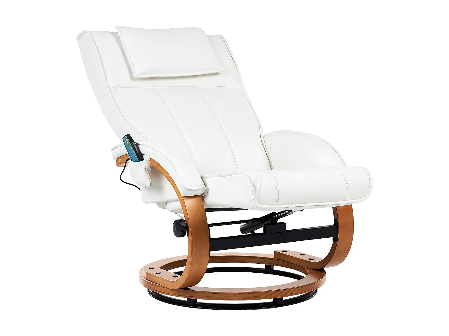 Fauteuil massant MAJESTIC Cuir PU Blanc