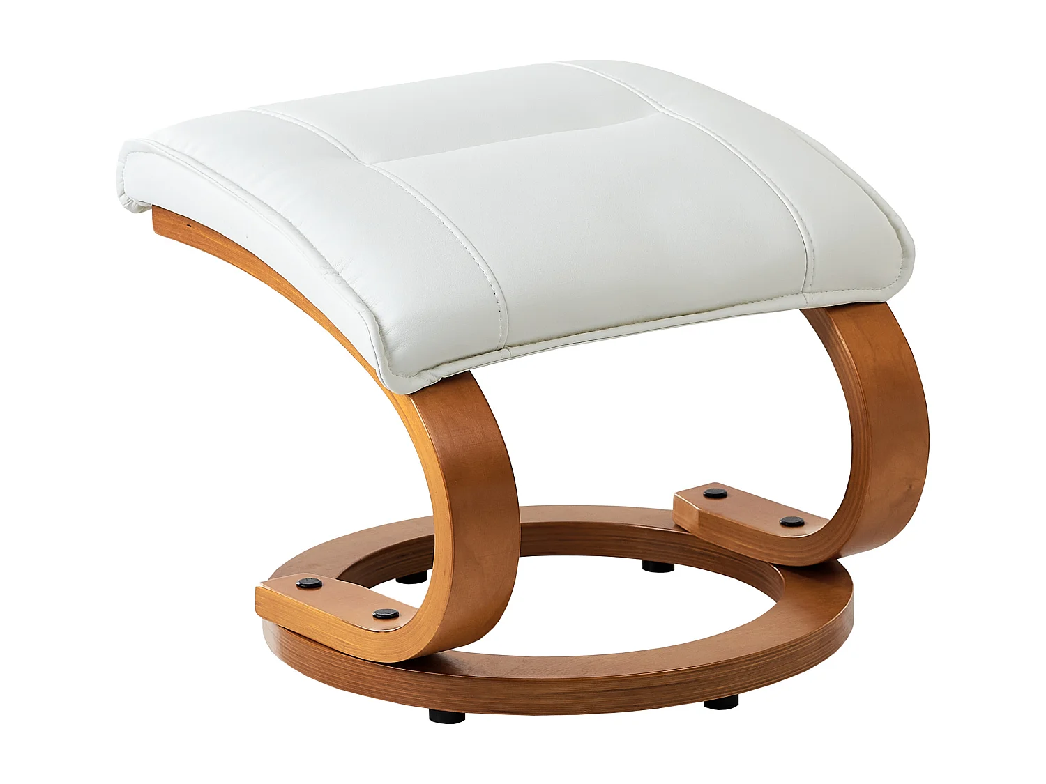 Fauteuil massant MAJESTIC Cuir PU Blanc