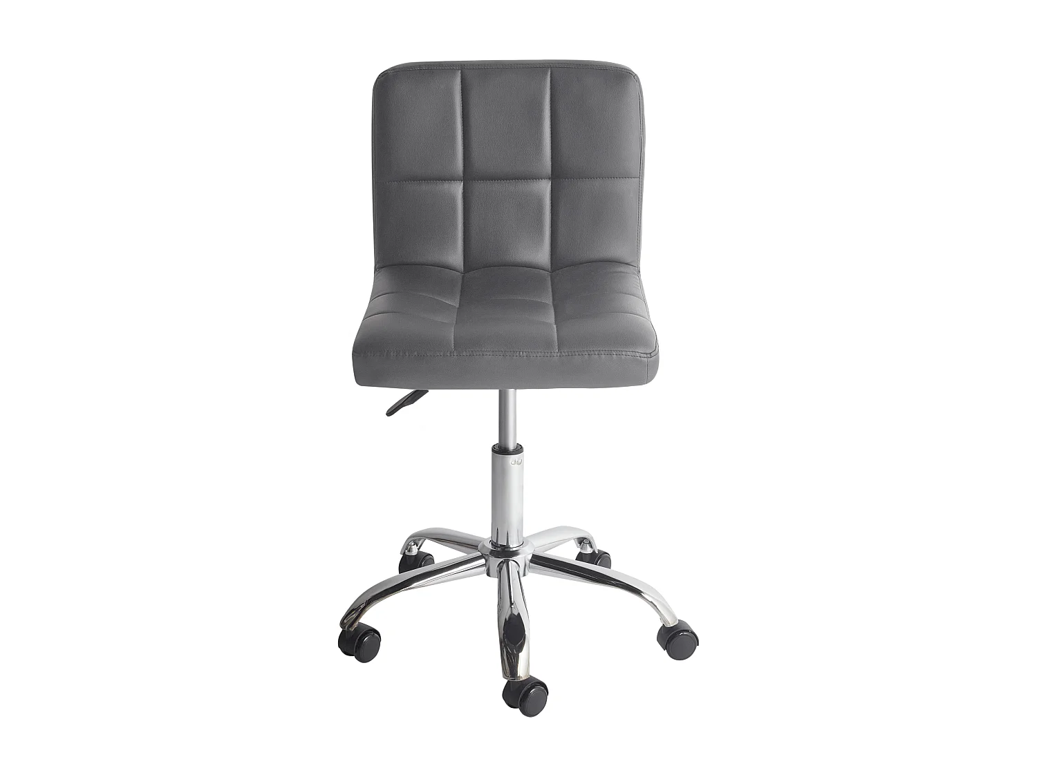 Arbeitsstuhl Arbeitshocker Hocker mit Rollen grau Polyester Marion