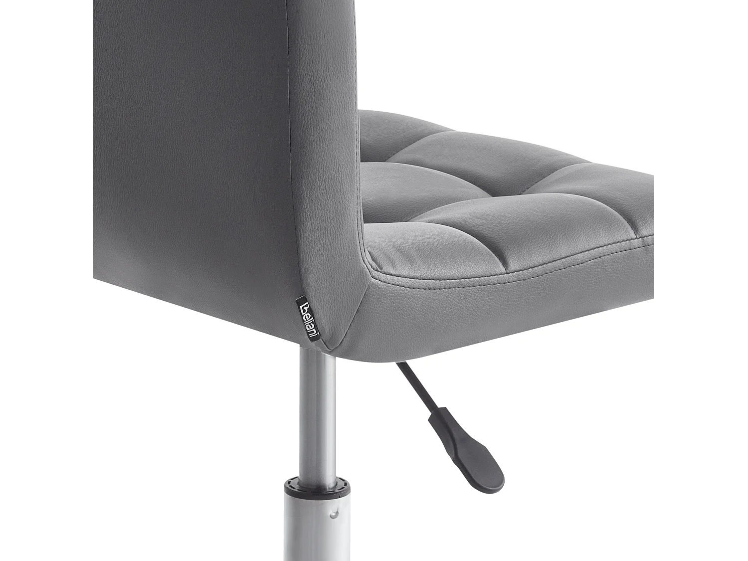 Arbeitsstuhl Arbeitshocker Hocker mit Rollen grau Polyester Marion