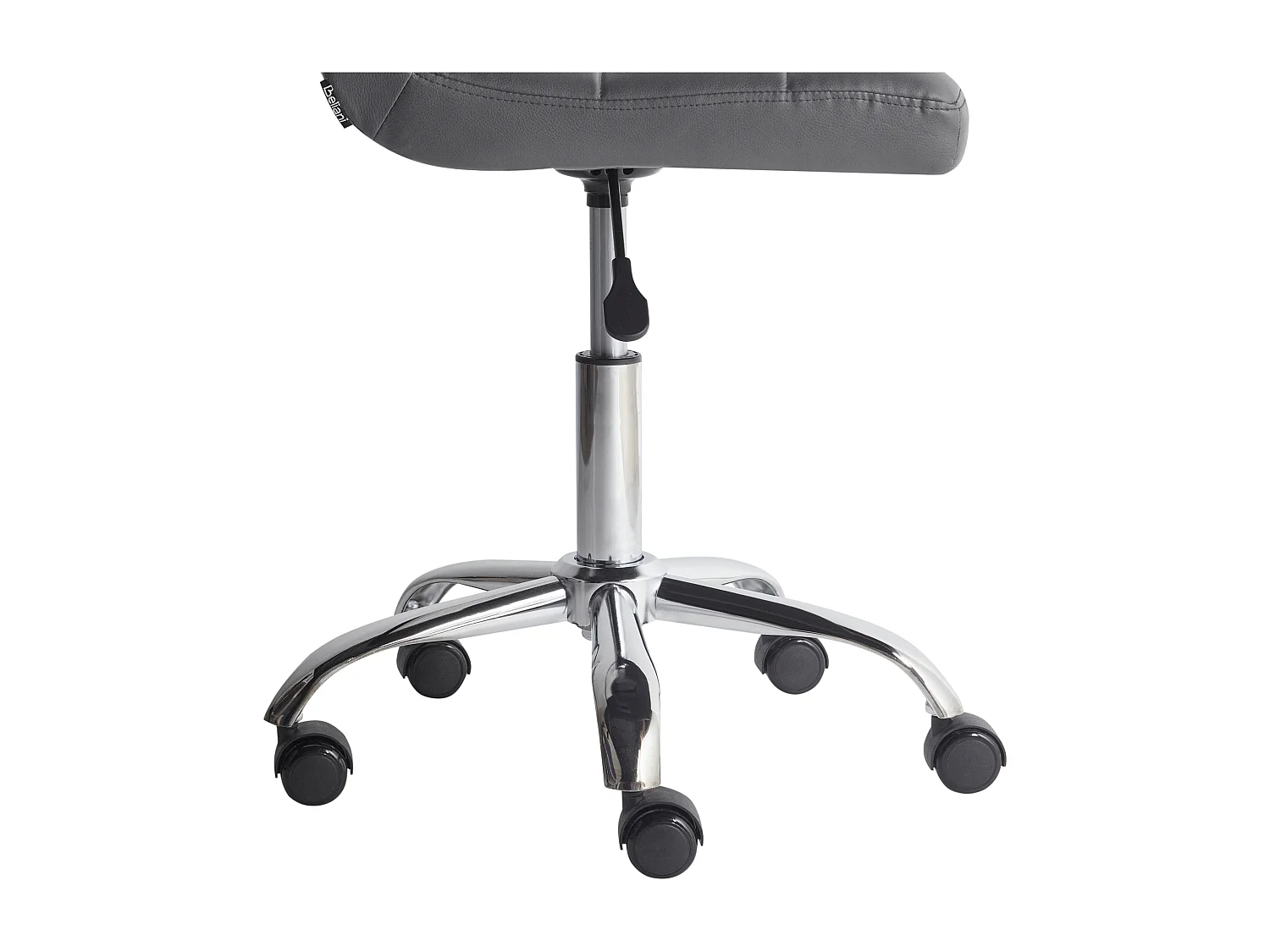 Arbeitsstuhl Arbeitshocker Hocker mit Rollen grau Polyester Marion