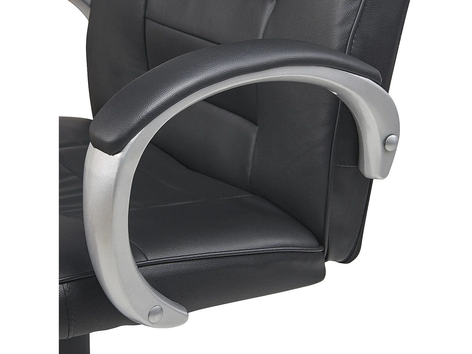 Fauteuil massant avec fonction chauffante GRANDEUR Cuir PU Noir