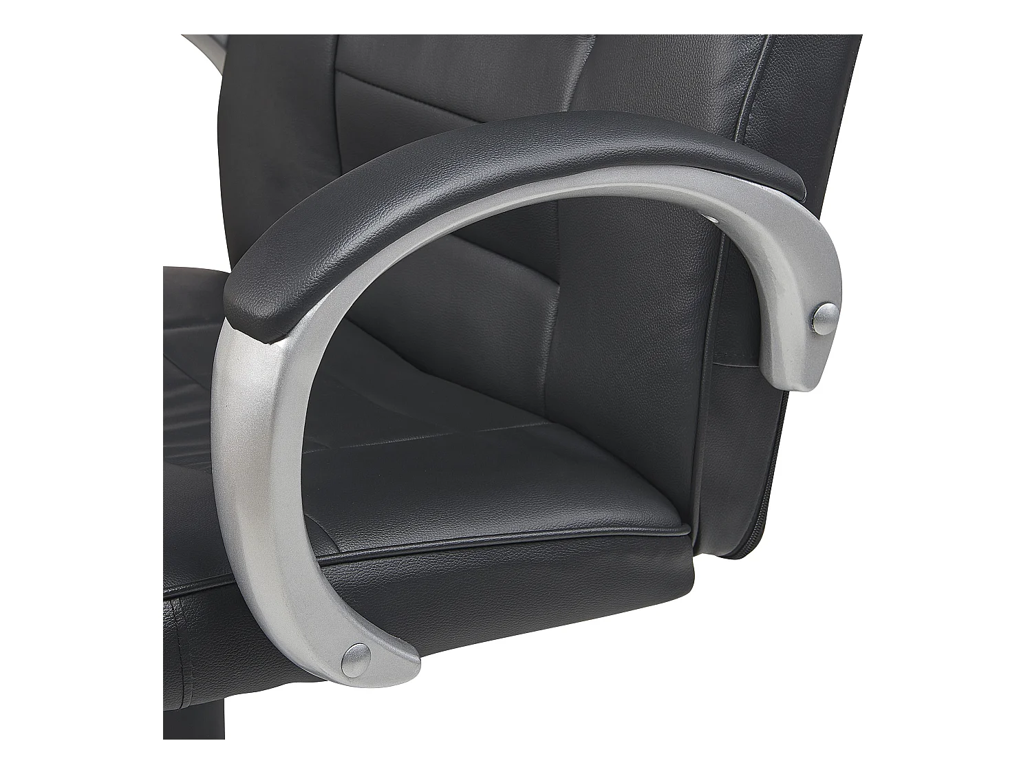 Massagestoel met verwarming GRANDEUR Kunstleer Zwart