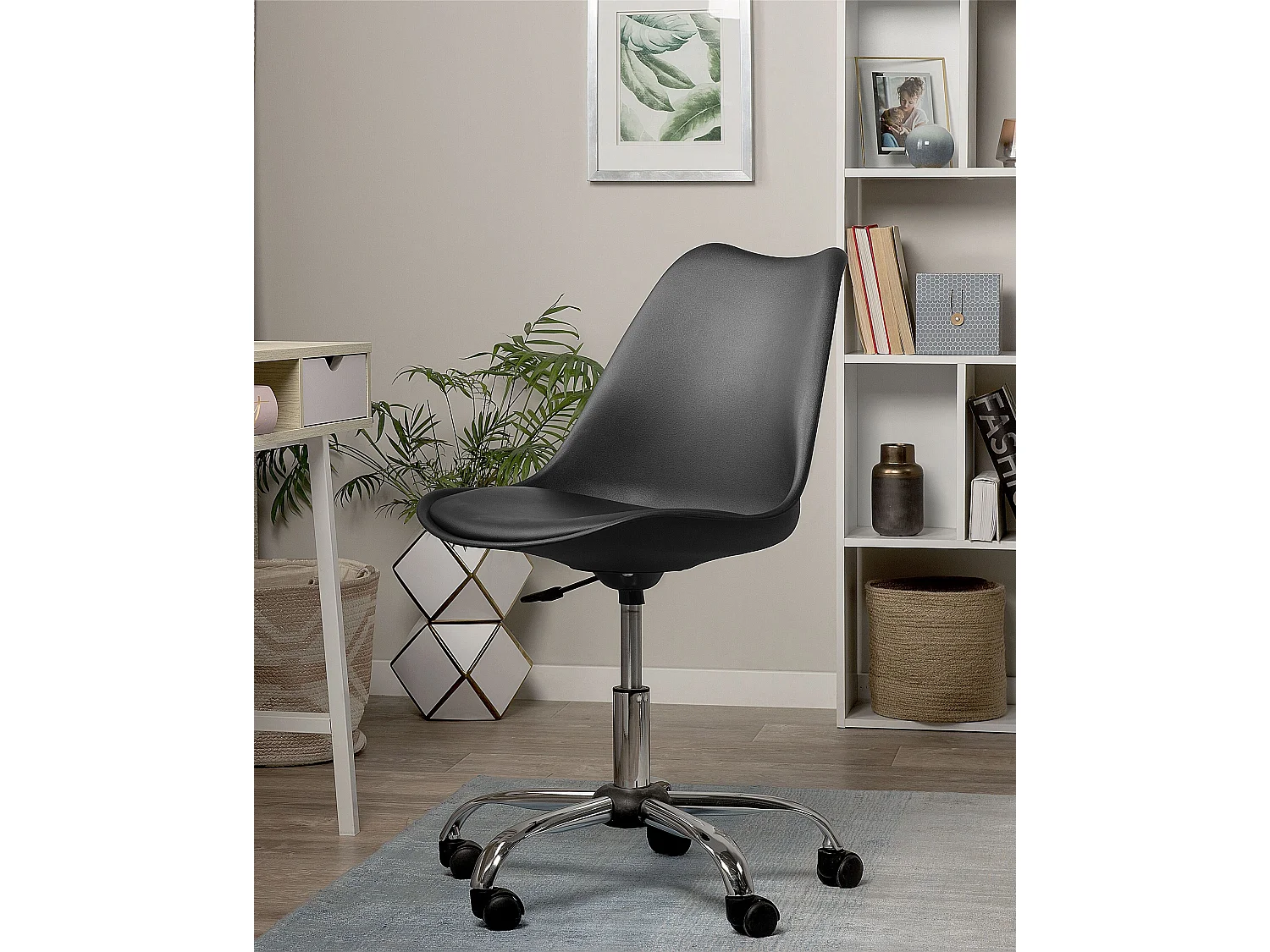 Chaise de bureau DAKOTA Cuir PU Noir
