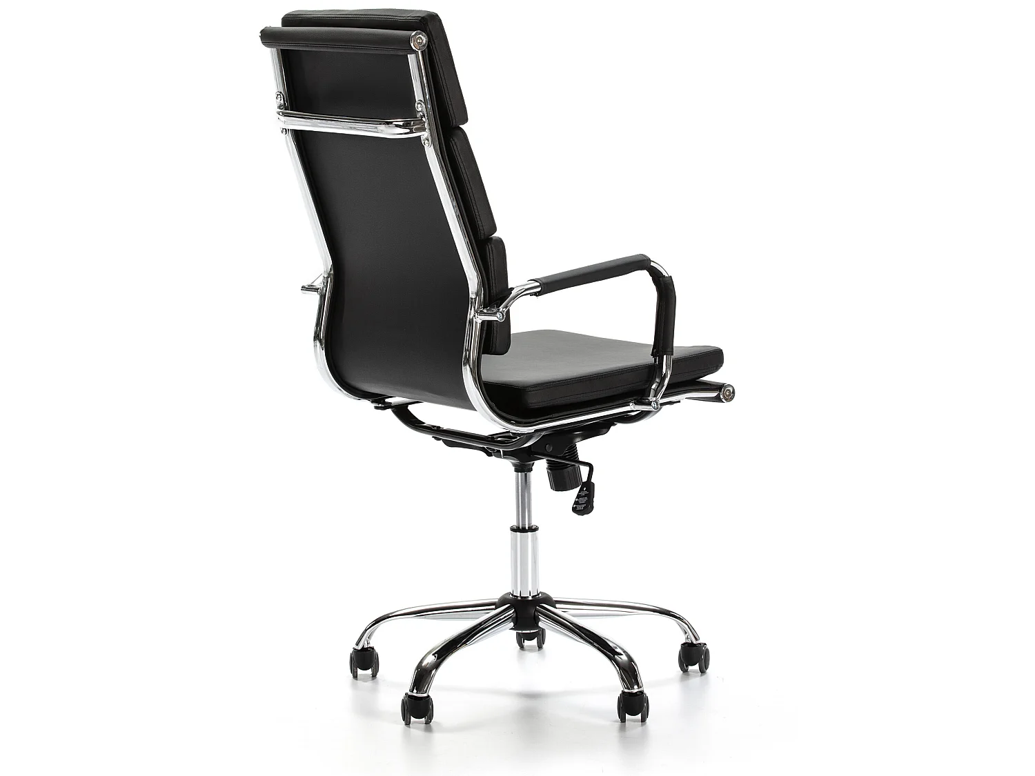 Fauteuil de Bureau Morgan inclinable Noir, Cuir synthétique
