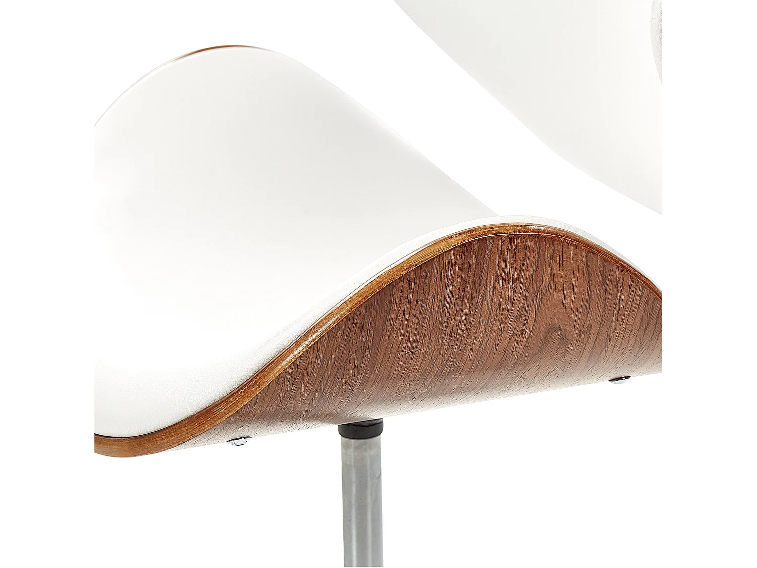 Barhocker mit Rollen höhenverstellbar Kunstleder weiß Modern Rotterdam