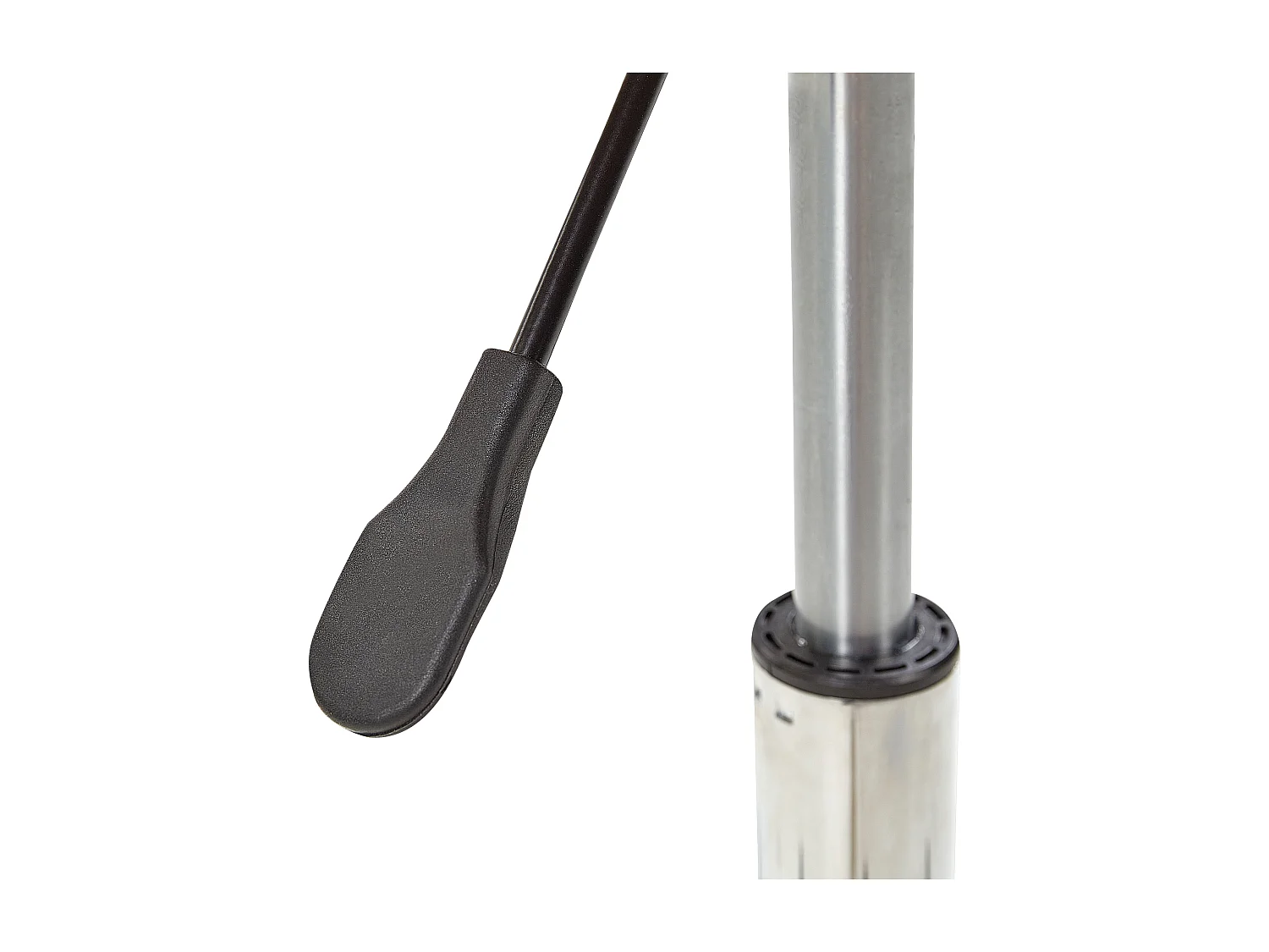 Barhocker mit Rollen höhenverstellbar Kunstleder weiß Modern Rotterdam