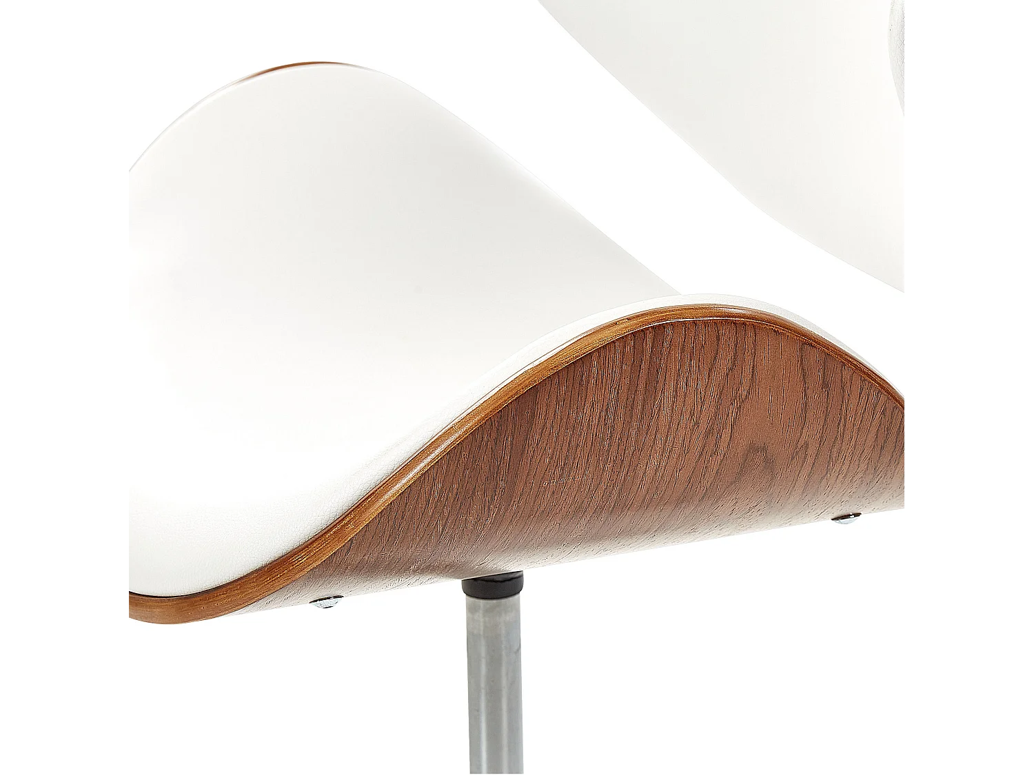 Bureaustoel Draaibaar ROTTERDAM Kunstleer Wit