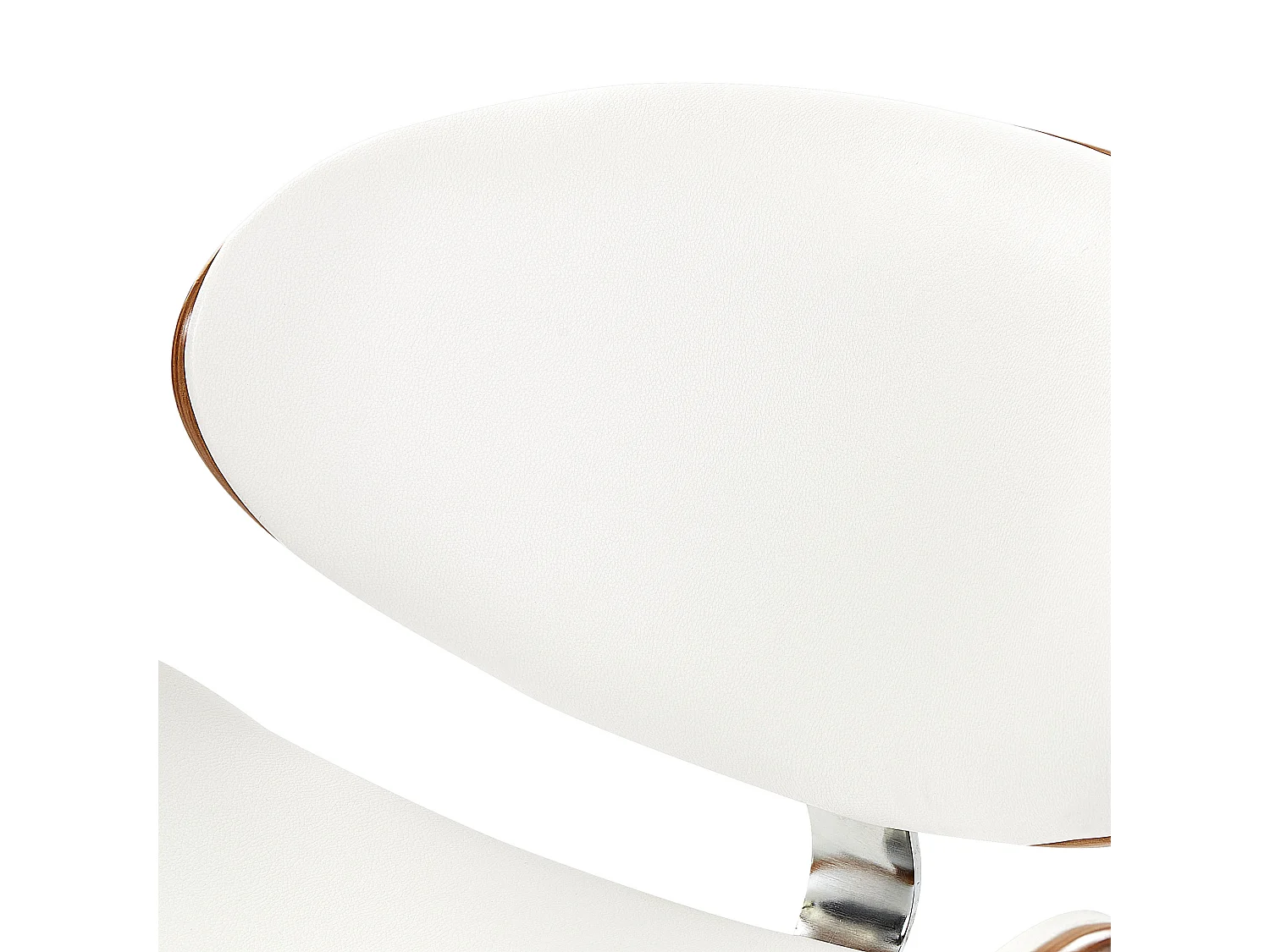 Chaise de bureau ROTTERDAM Cuir PU Blanc