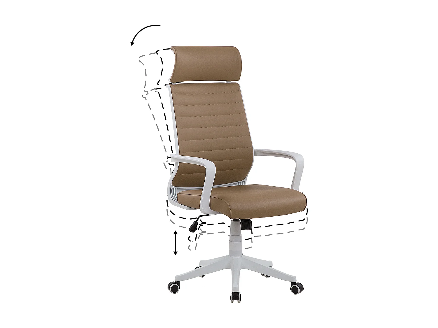 Bureaustoel Lichtbruin LEADER