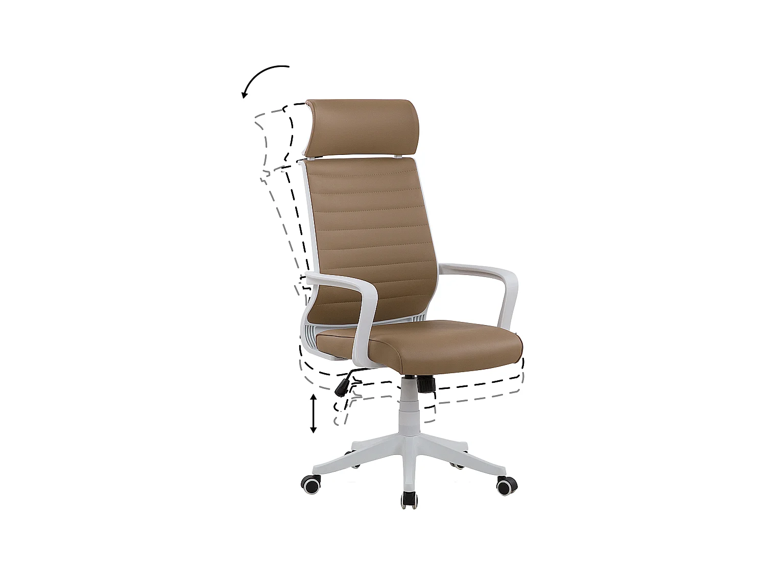 Chaise de bureau Marron clair LEADER