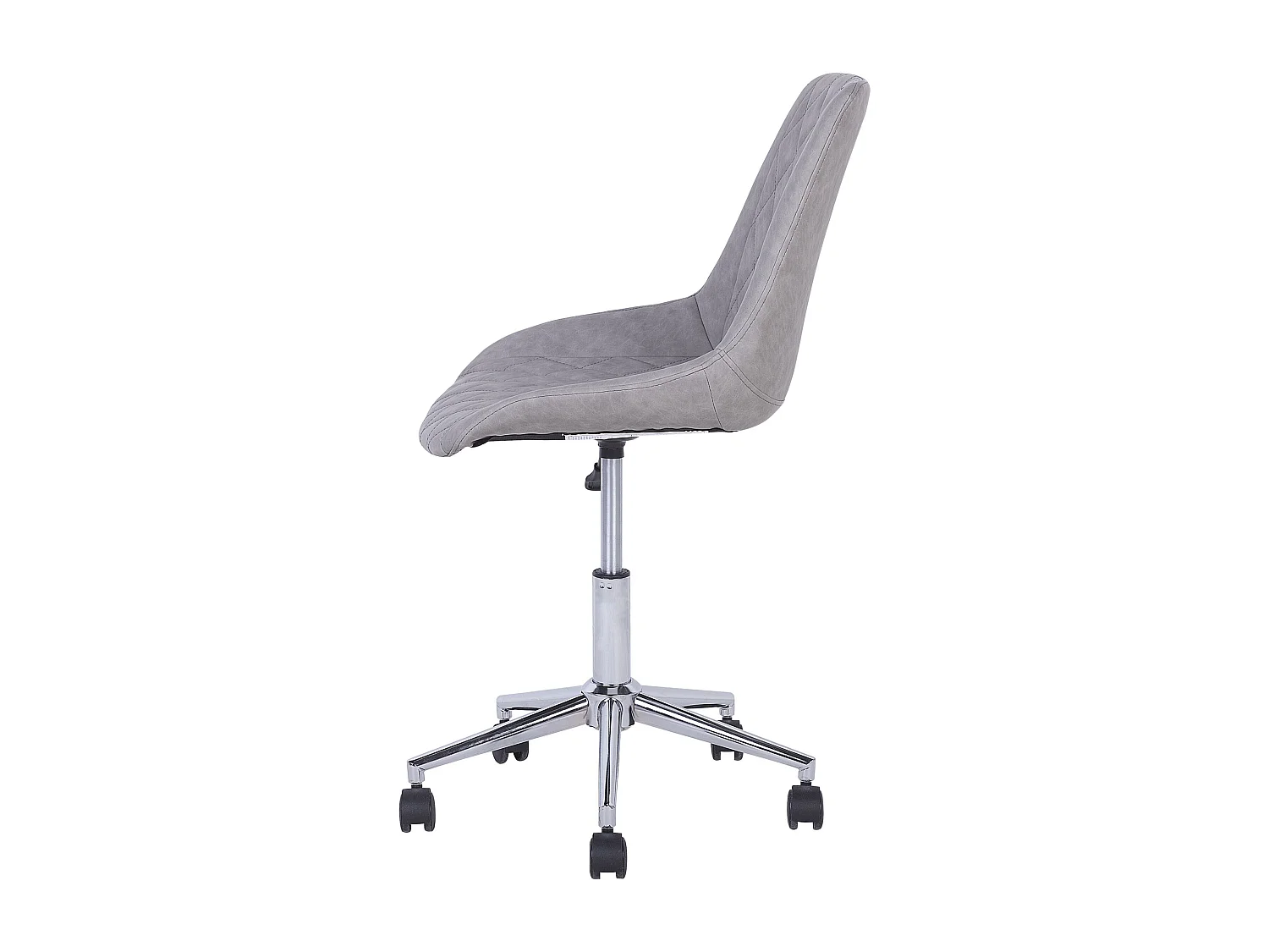 Chaise de bureau MARIBEL Cuir PU Gris clair