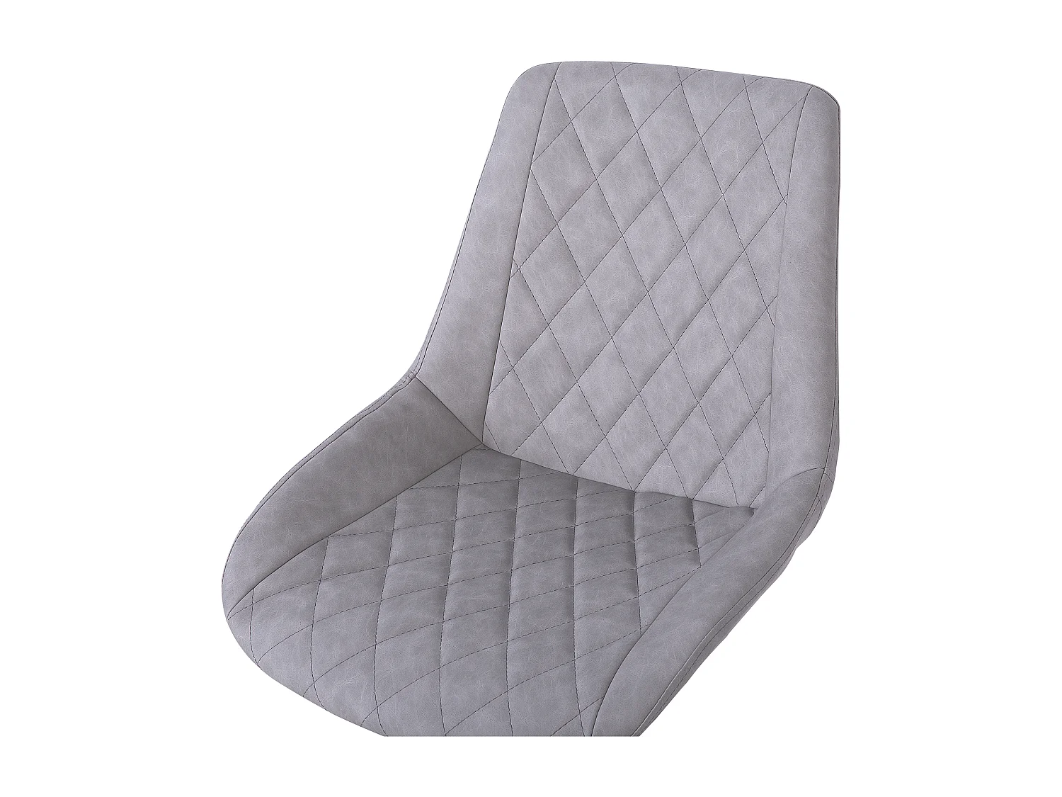 Chaise de bureau MARIBEL Cuir PU Gris clair