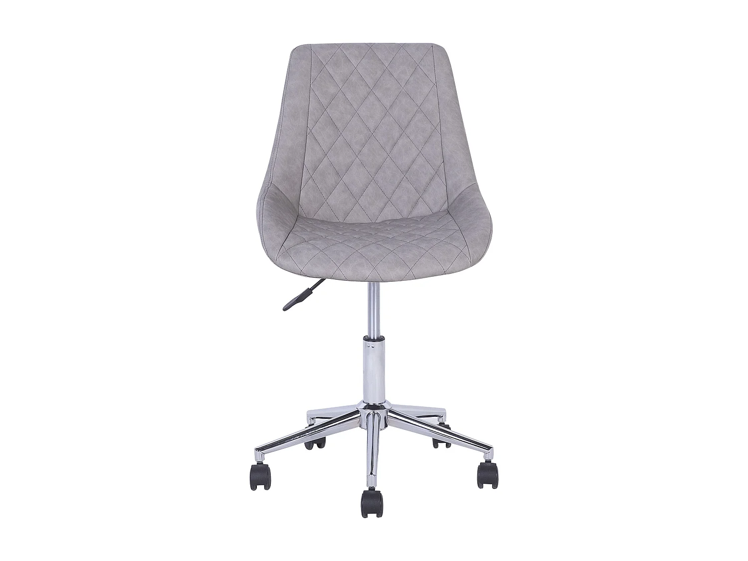 Chaise de bureau MARIBEL Cuir PU Gris clair