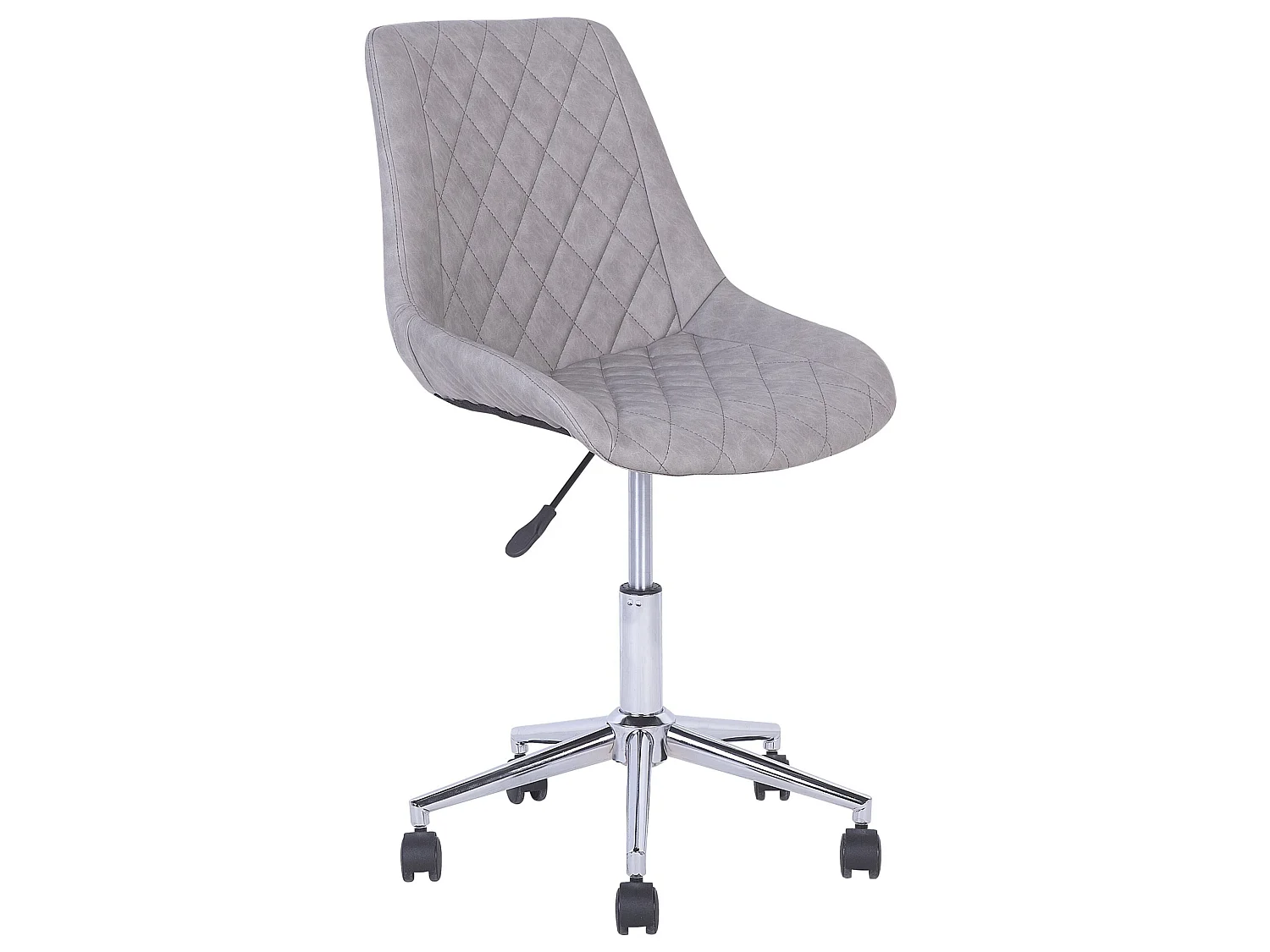 Chaise de bureau MARIBEL Cuir PU Gris clair