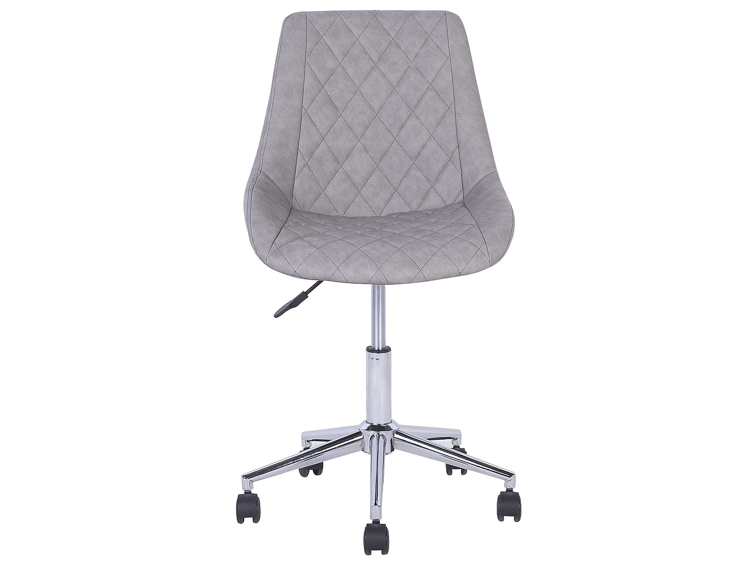 Chaise de bureau MARIBEL Cuir PU Gris clair