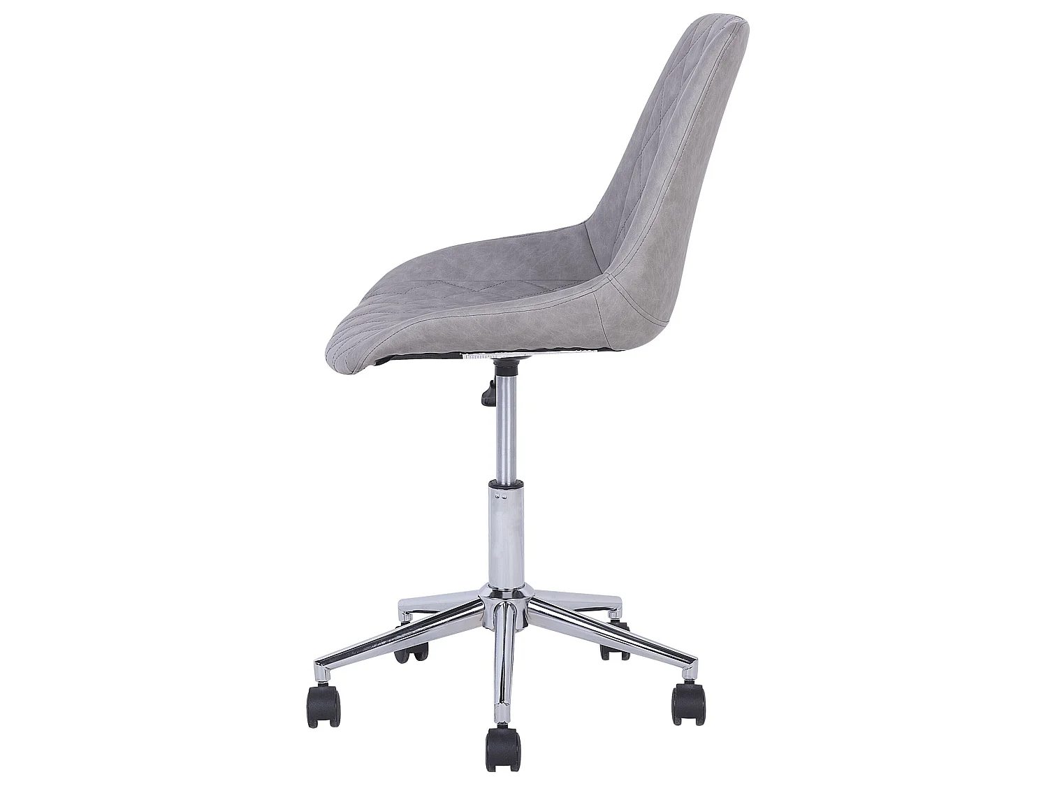 Chaise de bureau MARIBEL Cuir PU Gris clair
