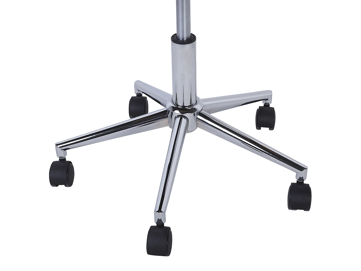 Silla de oficina giratoria MARIBEL Piel sintética Gris claro