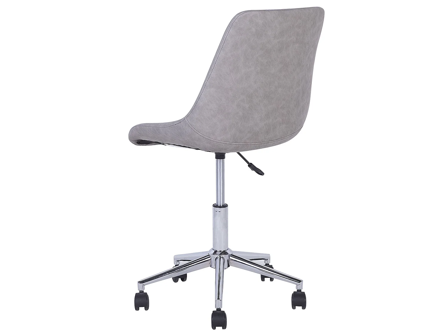 Silla de oficina giratoria MARIBEL Piel sintética Gris claro