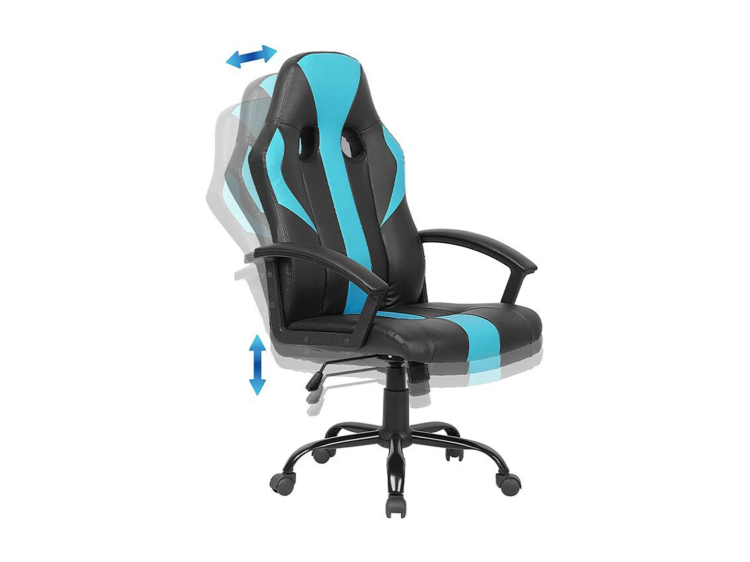 Chaise de bureau SUCCESS Cuir PU Turquoise