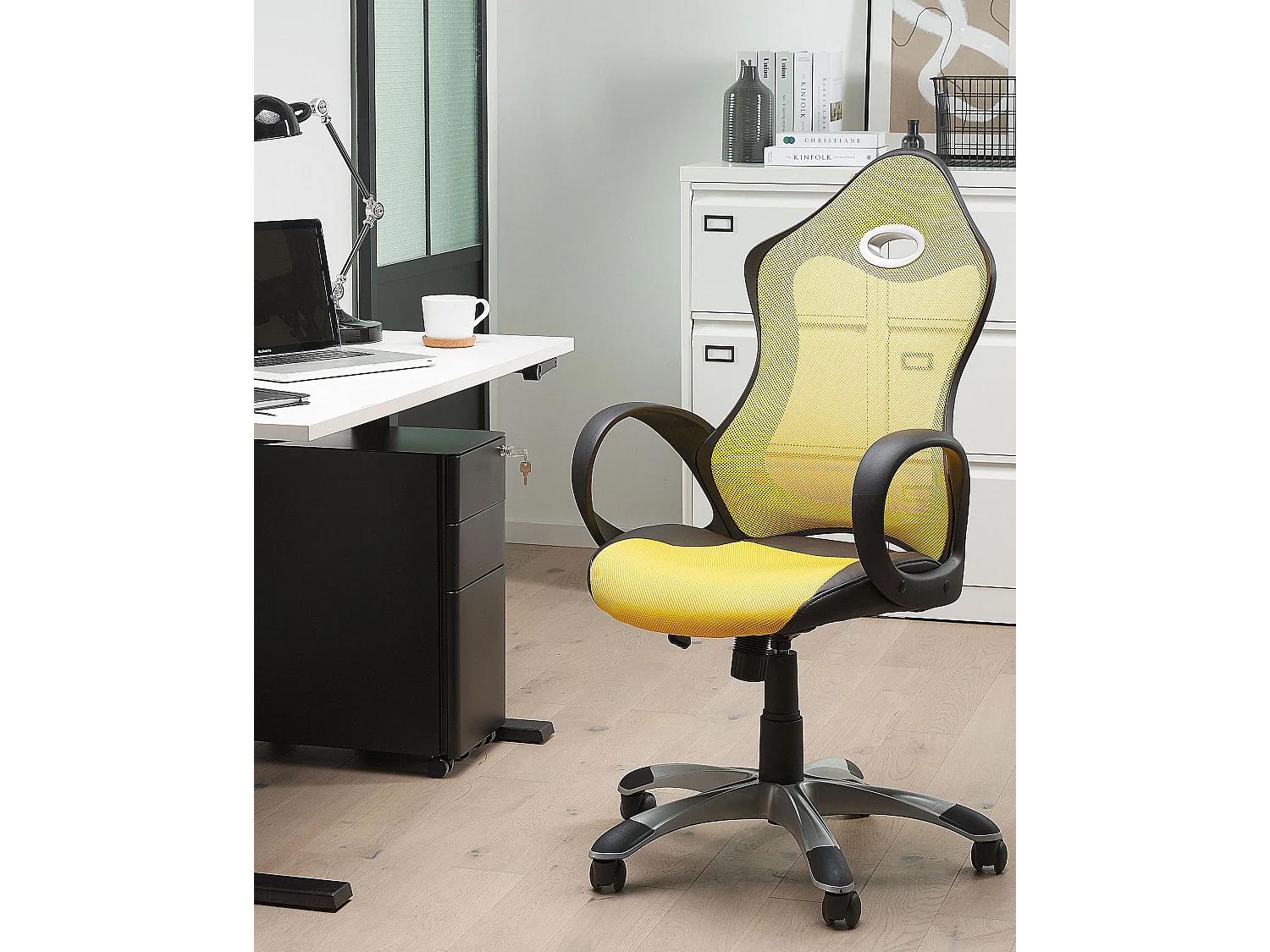 Fotel biurowy Obrotowy iCHAIR Żółty