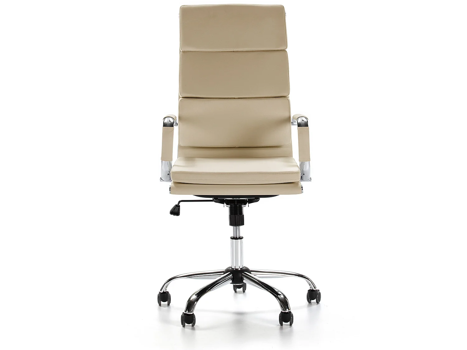 Sillón de Oficina Morgan reclinable Taupe, Piel sintética, Altura Ajustable