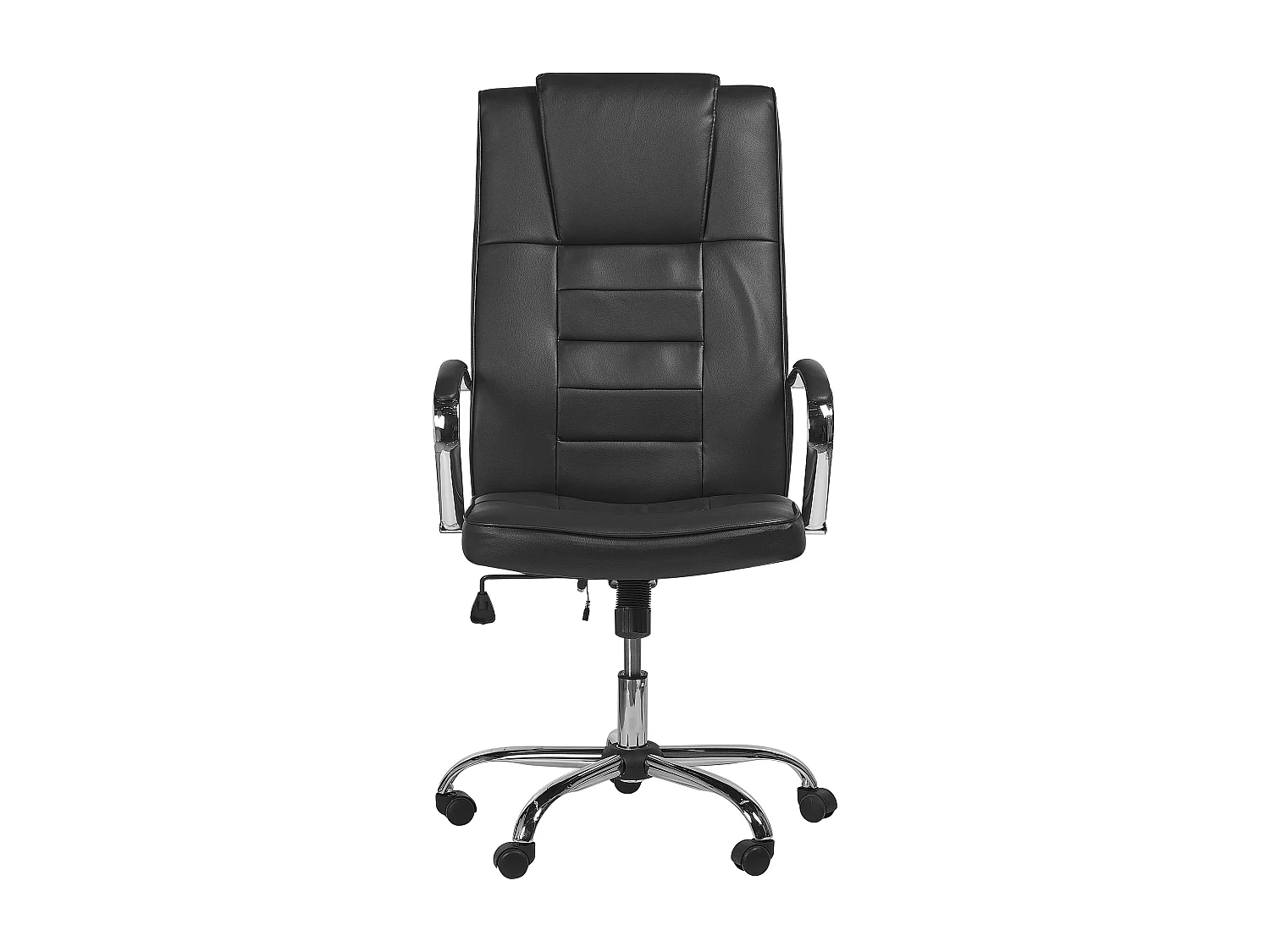 Fauteuil massant avec fonction chauffante GRANDEUR Cuir PU Noir