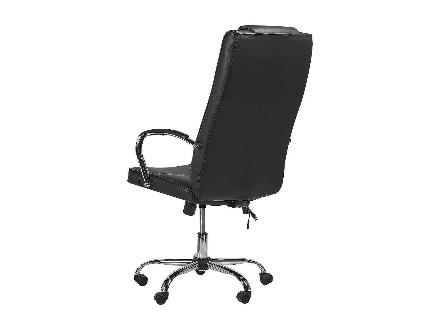 Fauteuil massant avec fonction chauffante GRANDEUR Cuir PU Noir