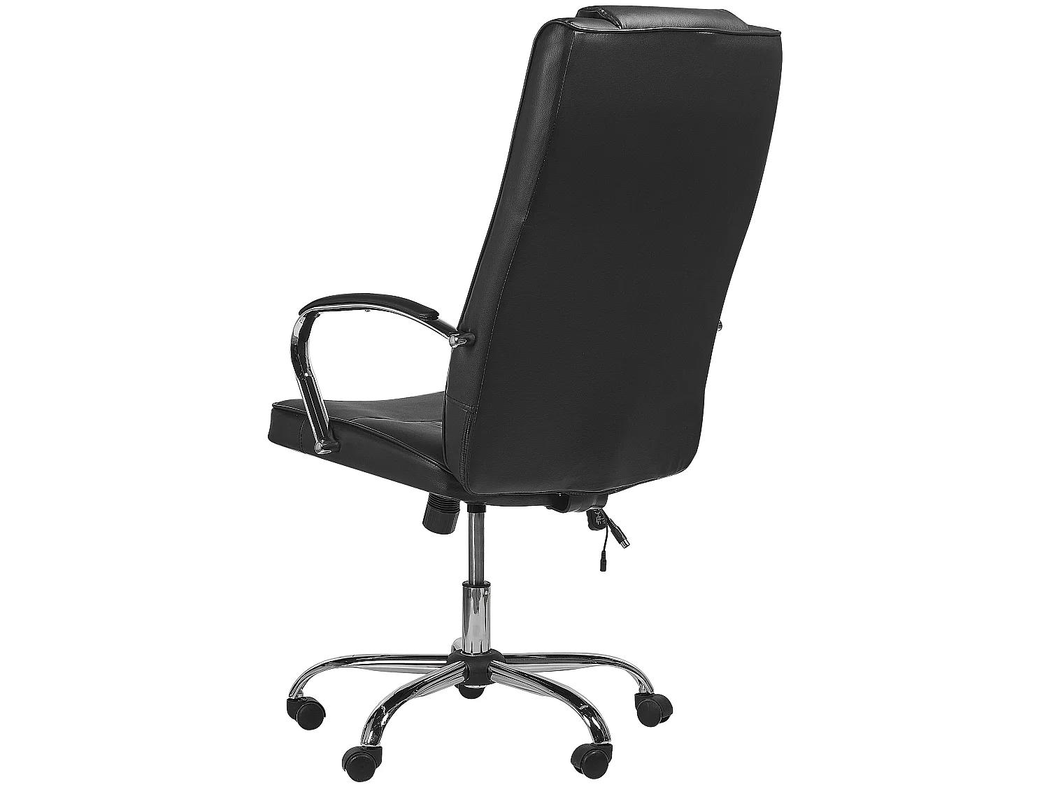 Massagestoel met verwarming GRANDEUR Kunstleer Zwart