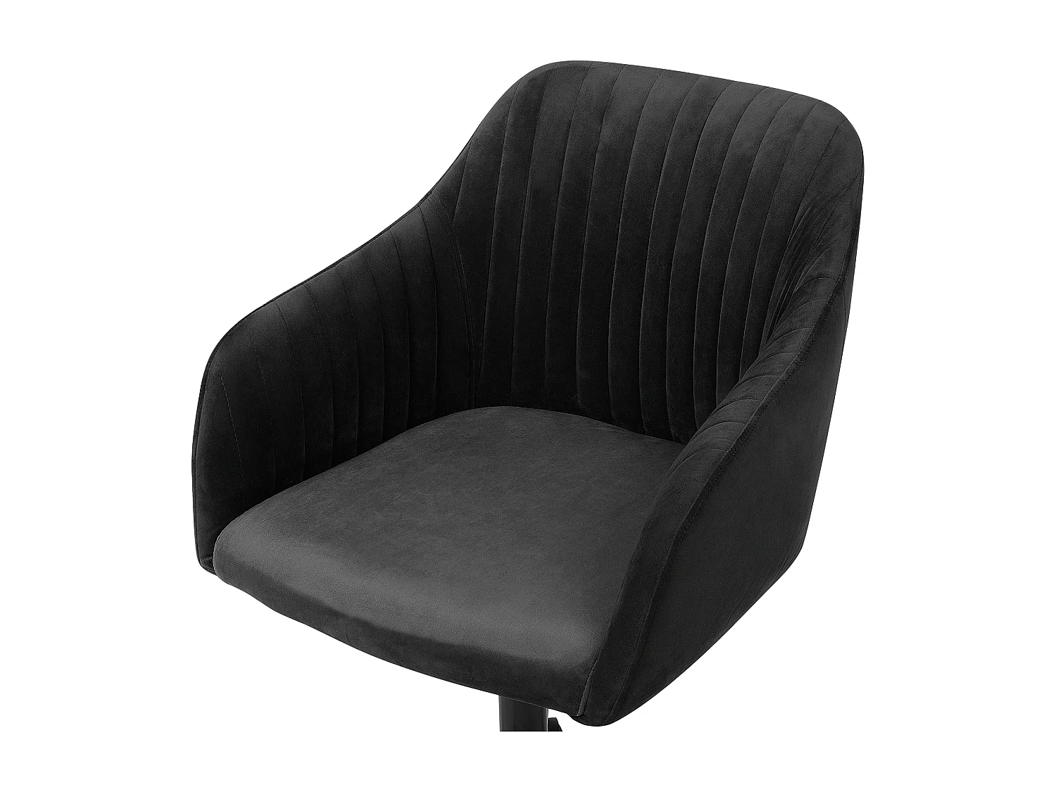 Chaise de bureau VENICE Velours Noir