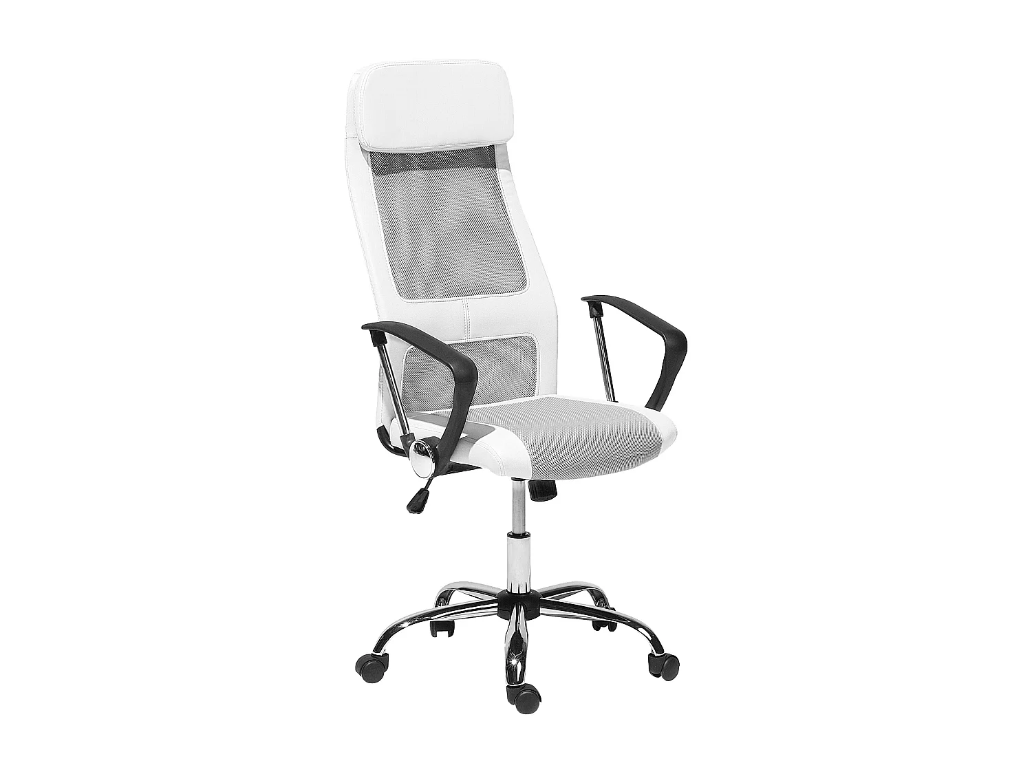 Chaise de bureau PIONEER Cuir PU Blanc