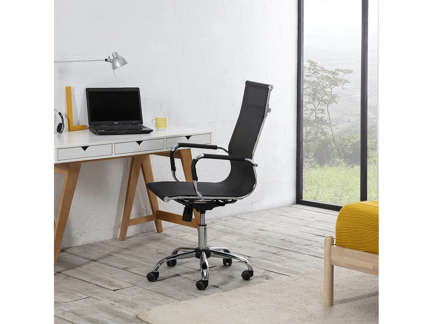Fauteuil de Bureau inclinable Slim, Hauteur réglable, Design Ergonomique