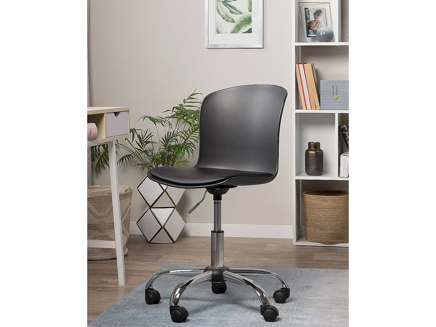 Chaise de bureau VAMO Cuir PU Noir