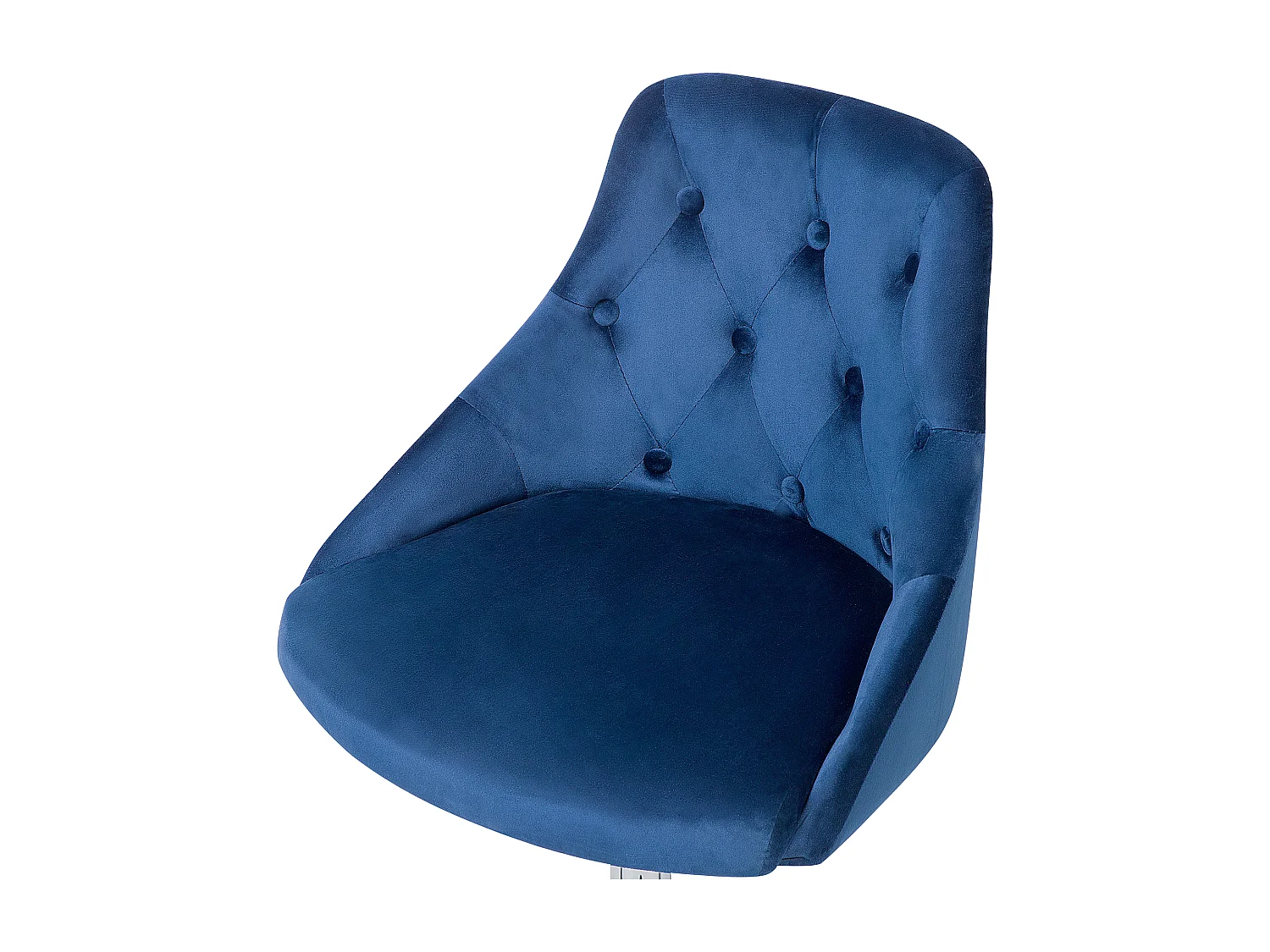 Cadeira de escritório PARRISH Veludo Azul marinho