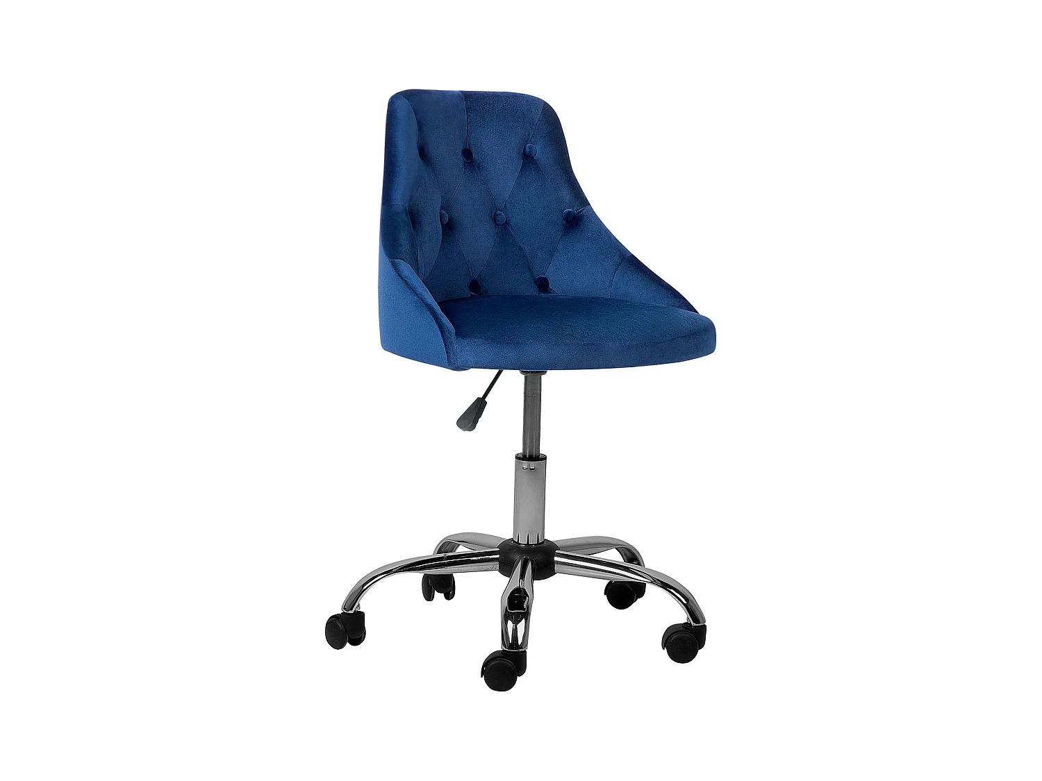 Chaise de bureau PARRISH Velours Bleu marine