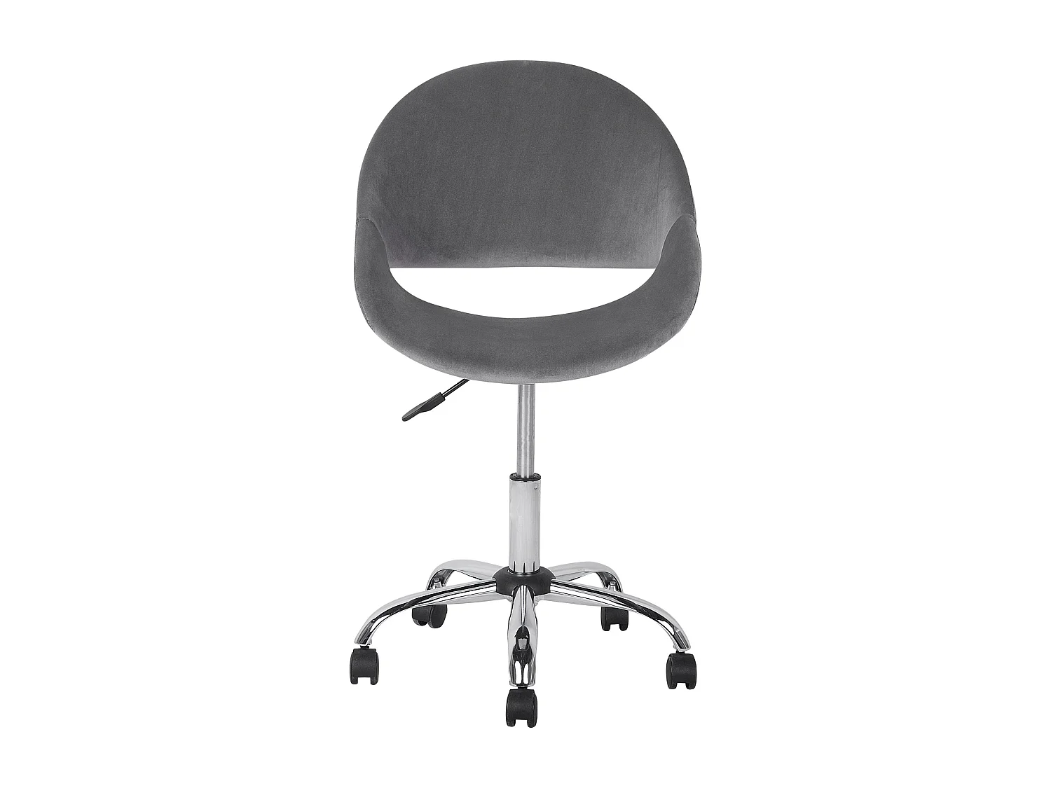 Chaise de bureau SELMA Velours Gris