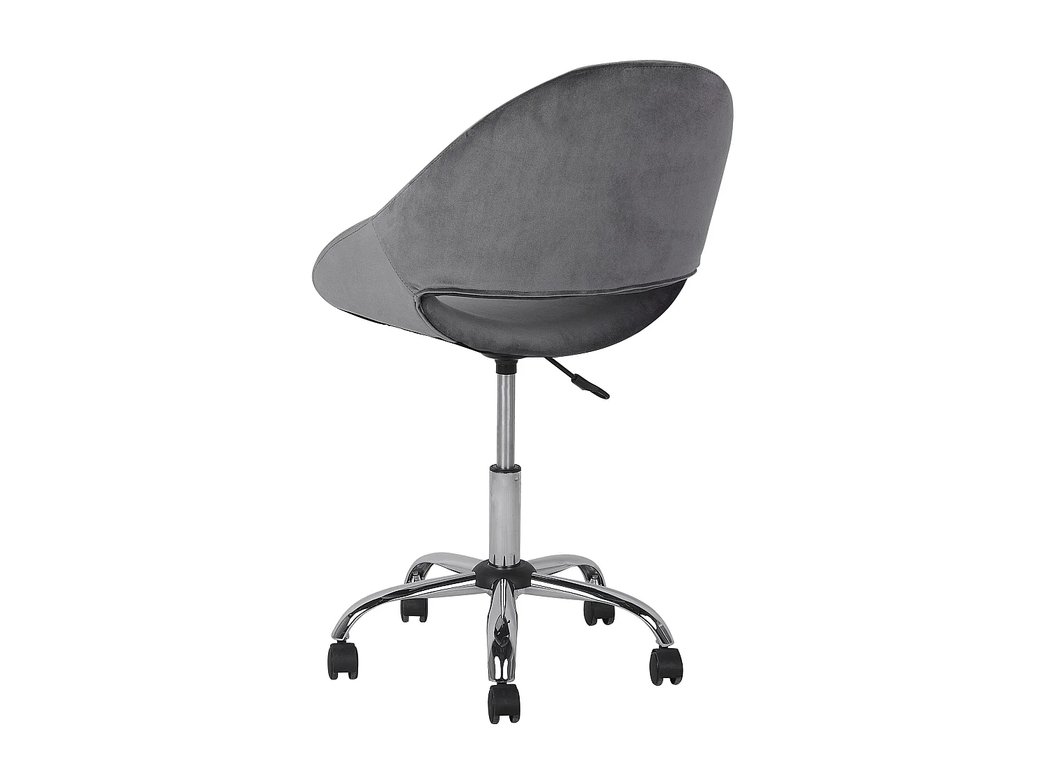 Chaise de bureau SELMA Velours Gris